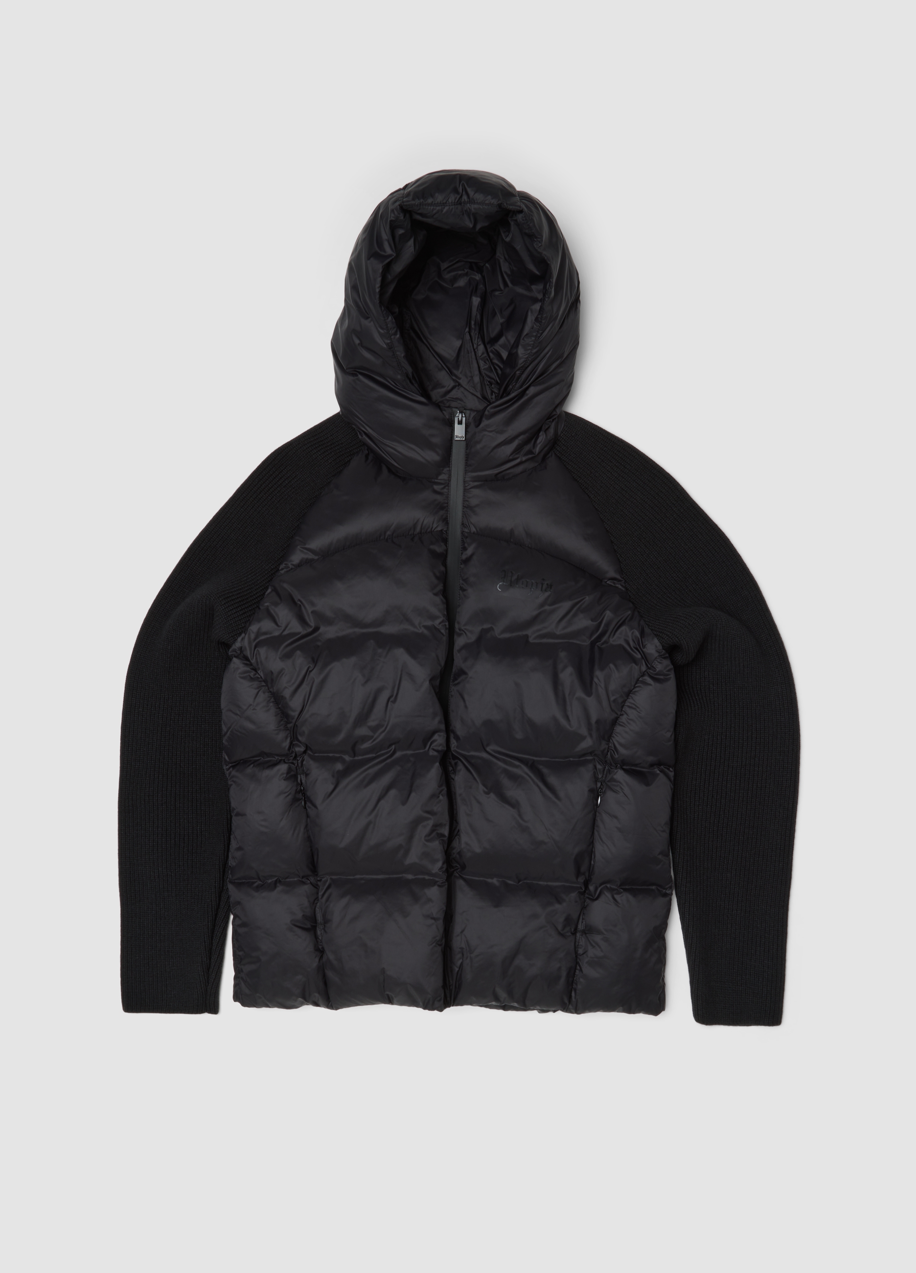 UTOPJA, Padded Knit Jacket Black, Uomo, Nero, Taglia: XS