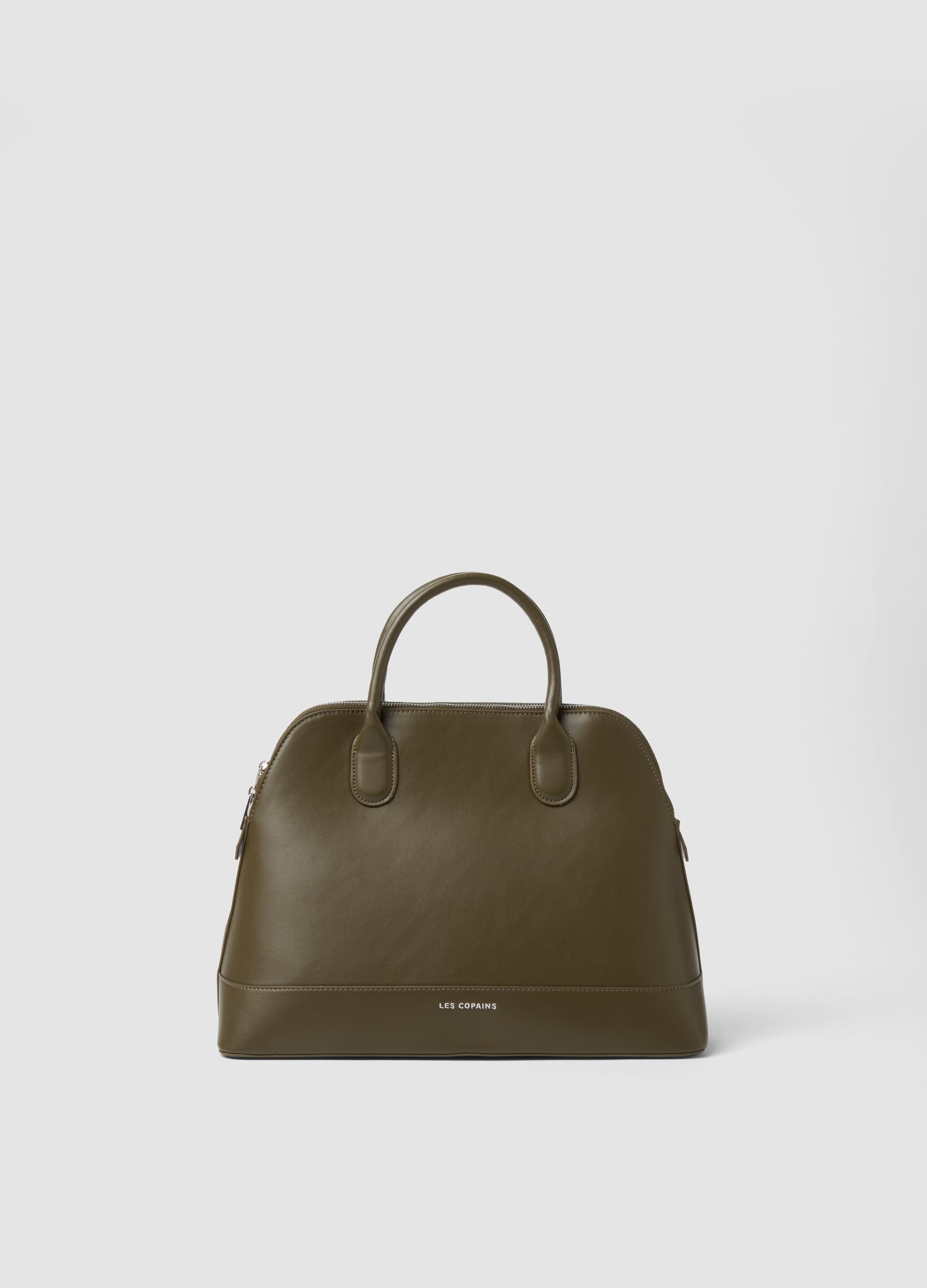 LES COPAINS, Borsa Verde Con Chiusura Zip, Donna, Verde, Taglia: ONE SIZE