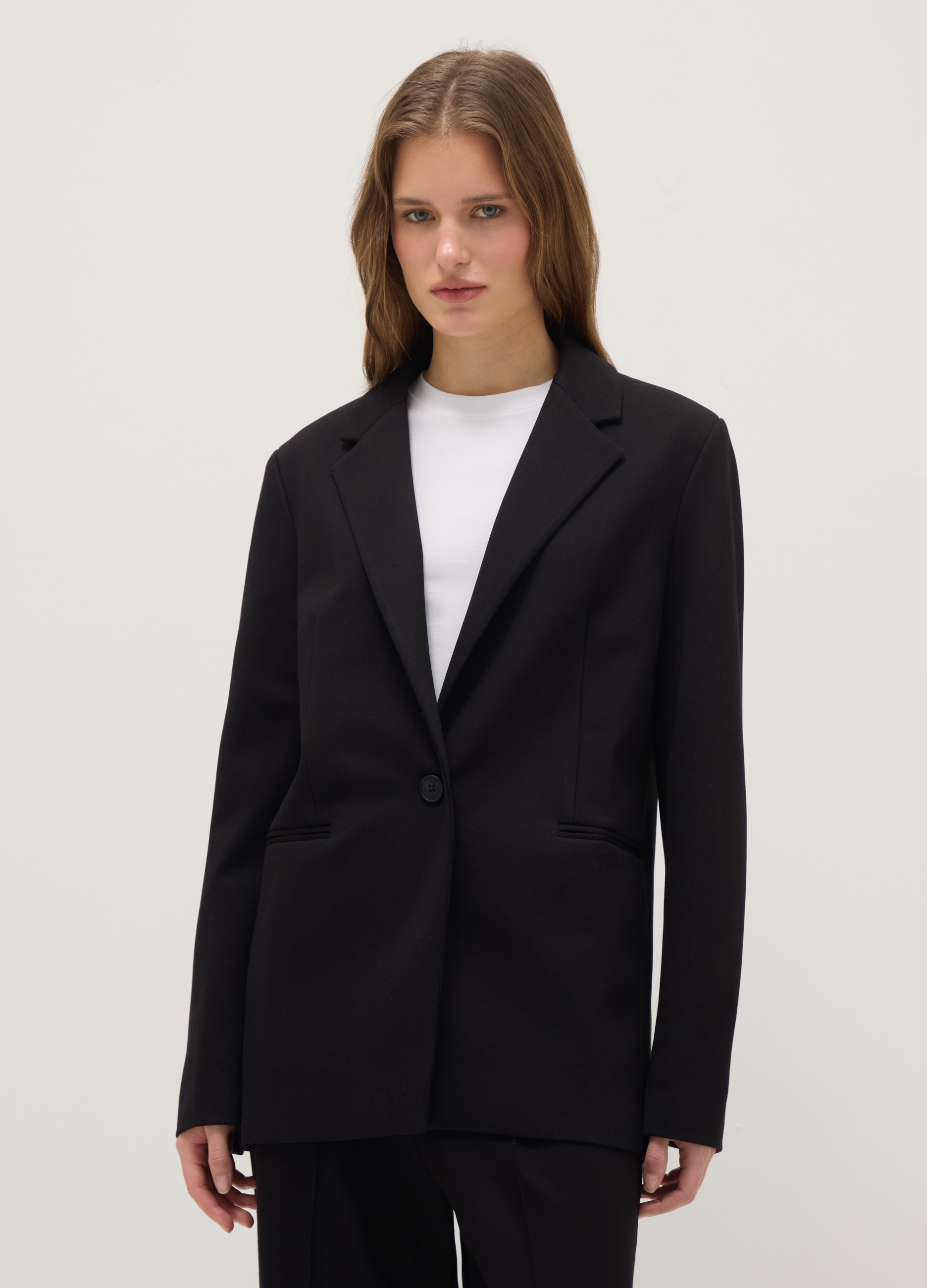 OVS, Blazer Monopetto Nero Regular Fit, Donna, Nero, Taglia: XS