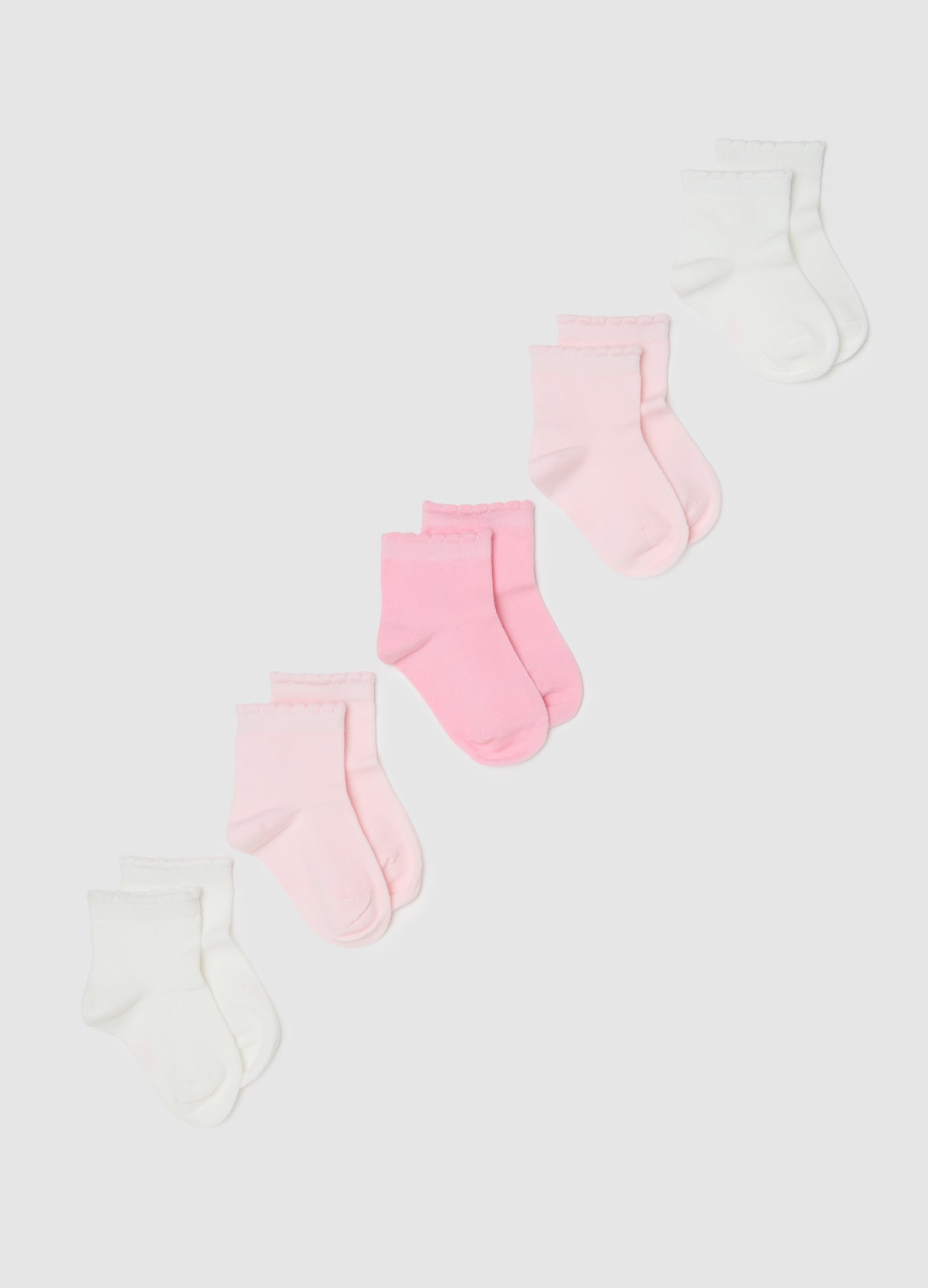 OVS KIDS, Multipack Calzini In Cotone Elasticizzato Multicolor Da Bambina, Multicolor, Taglia: 25/27