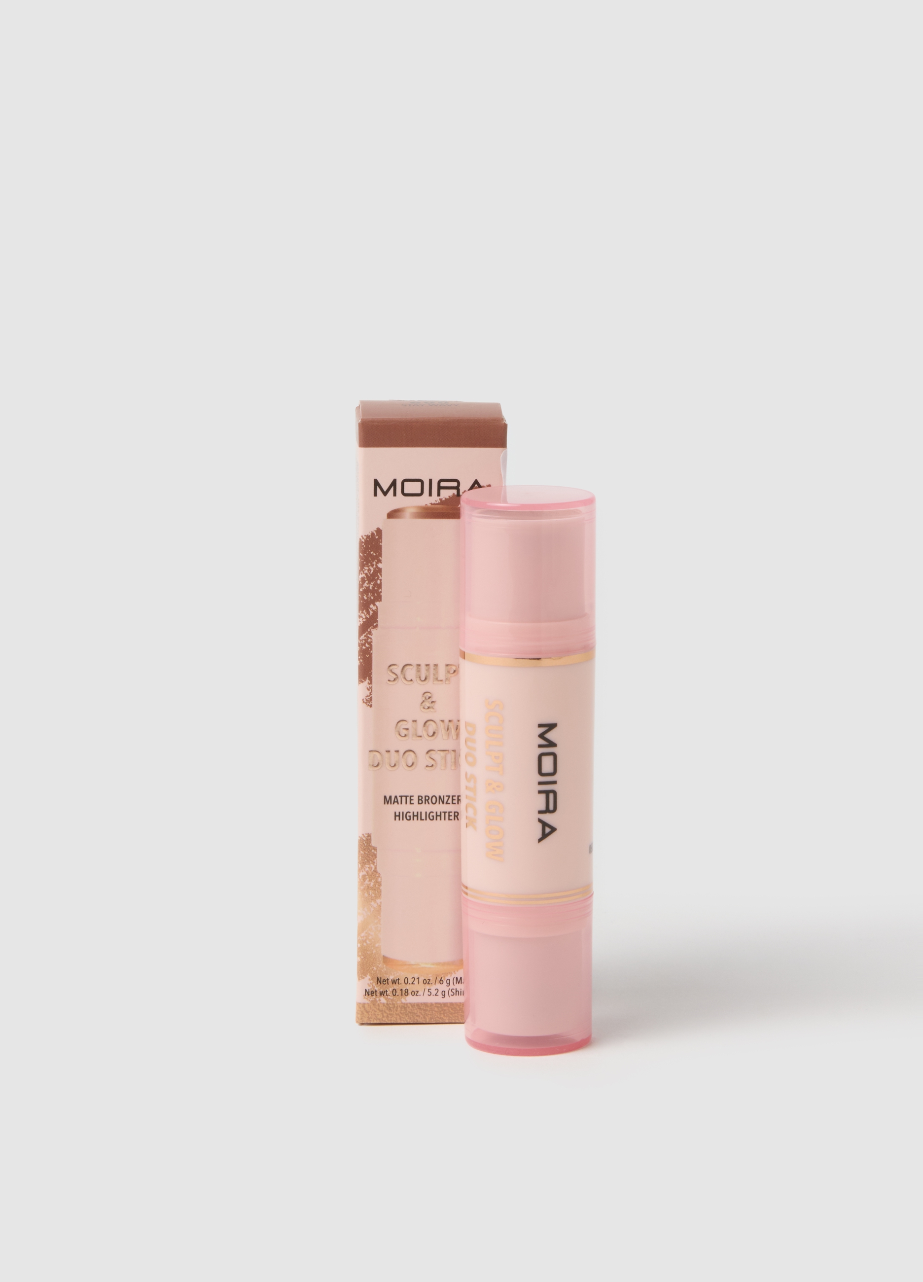 MOIRA, Moira Sculpt & Glow Duo Stick 400 Glowing Up! - Make-up Coreano, Donna, Beige, Taglia: FASUL