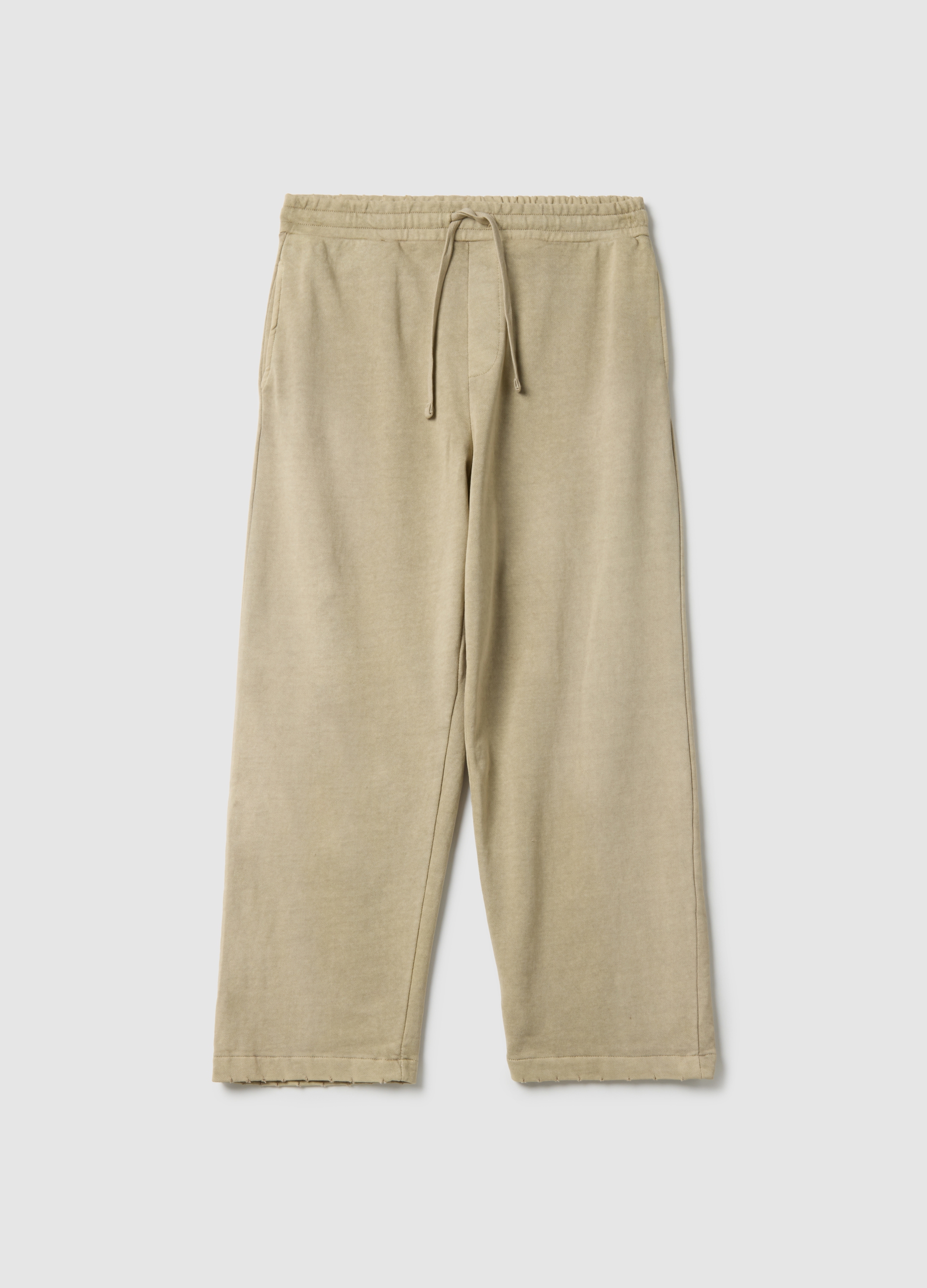 B.ANGEL, Pantalones Beige De Mezcla De Algodón De Ajuste Oversize, Hombre, Beige Oscuro, Talla: L