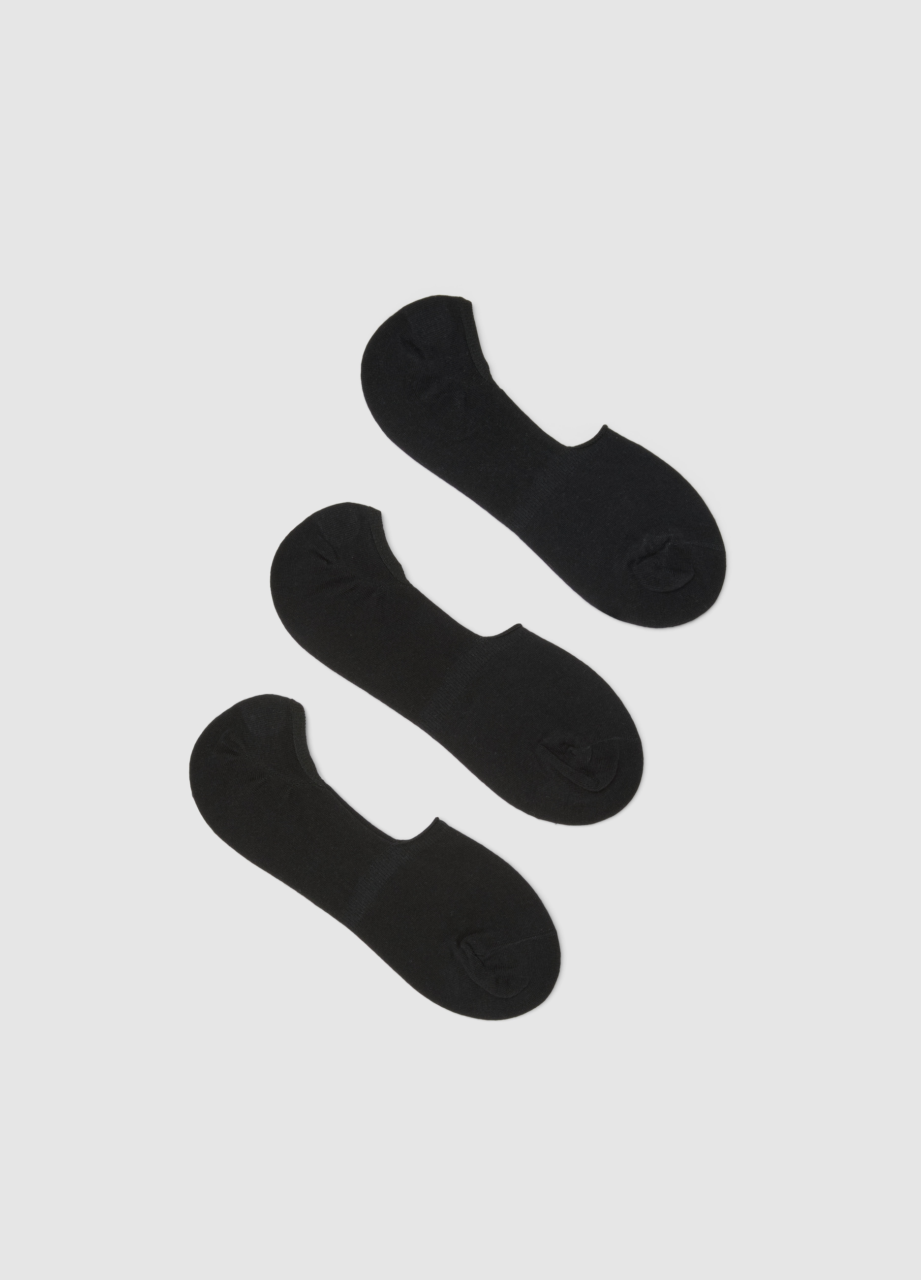 Trío De Calcetines Deportivos Negros De Mezcla De Algodón Elástico, Hombre, Gunmetal, Talla: 43/46