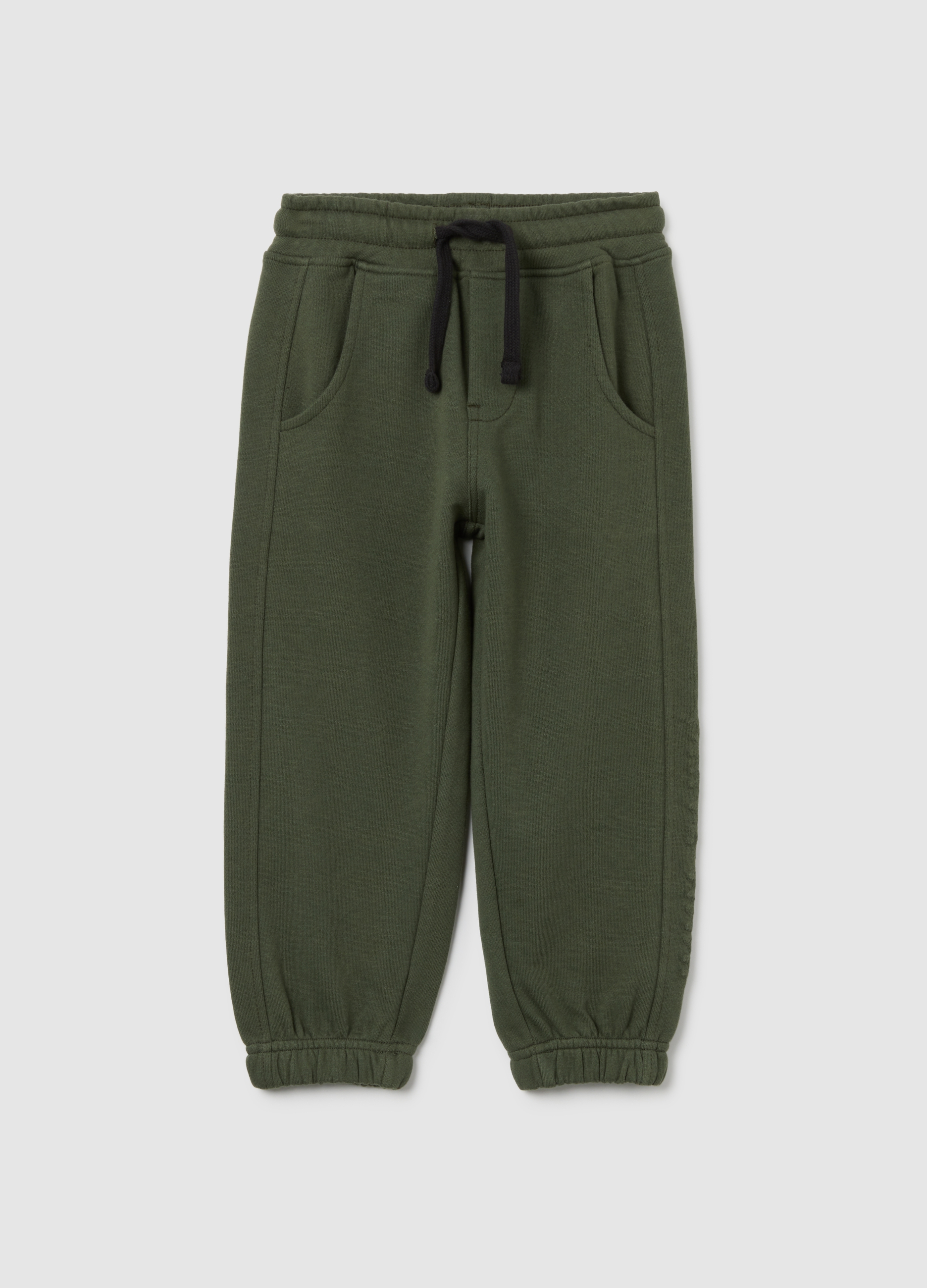 Jogger Da Bambino In Misto Cotone Verde Regular Fit, Niño, Verde bosque, Talla: 9-10