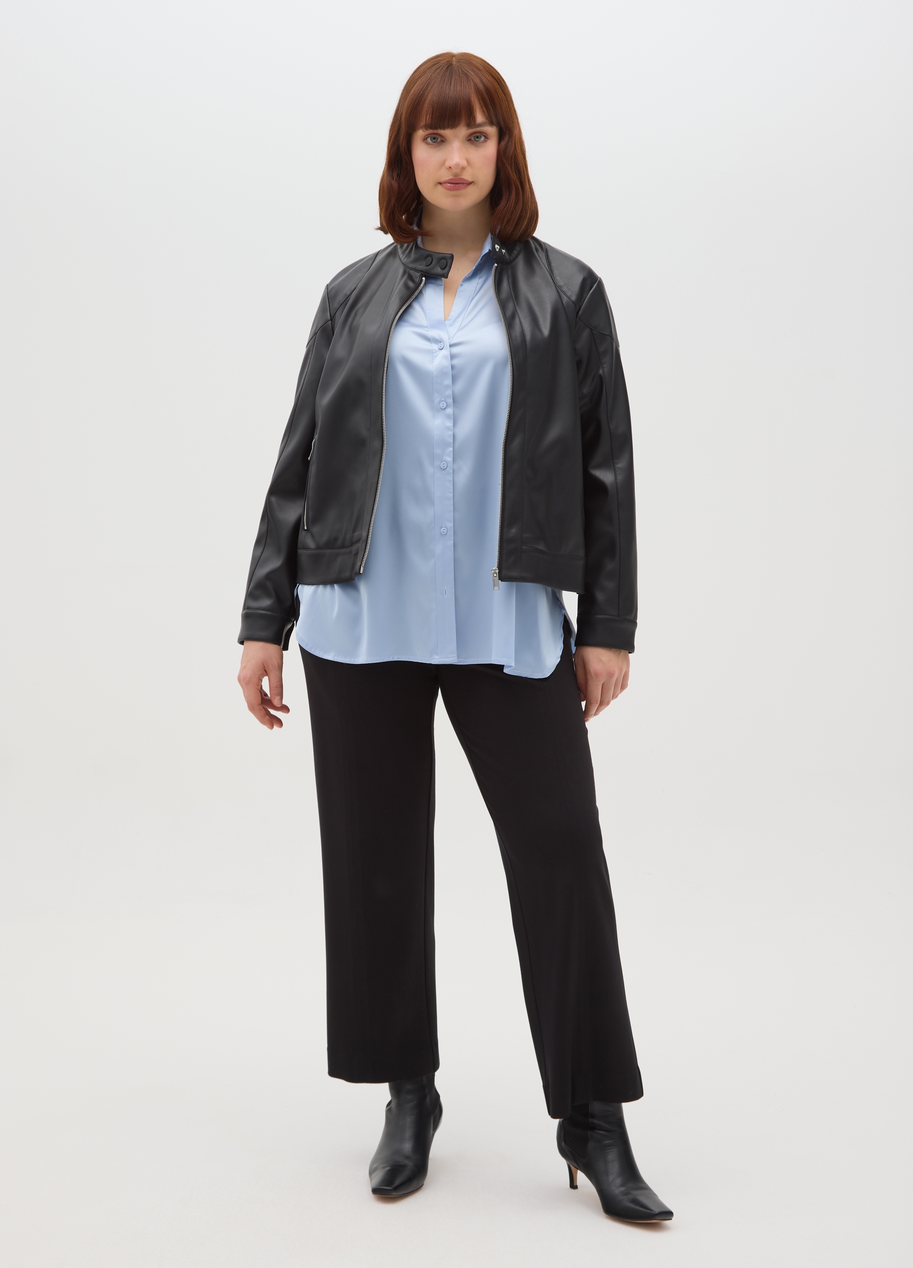 MYA, Leggings Neri Vestibilità Regular Fit, Donna, Nero, Taglia: XL