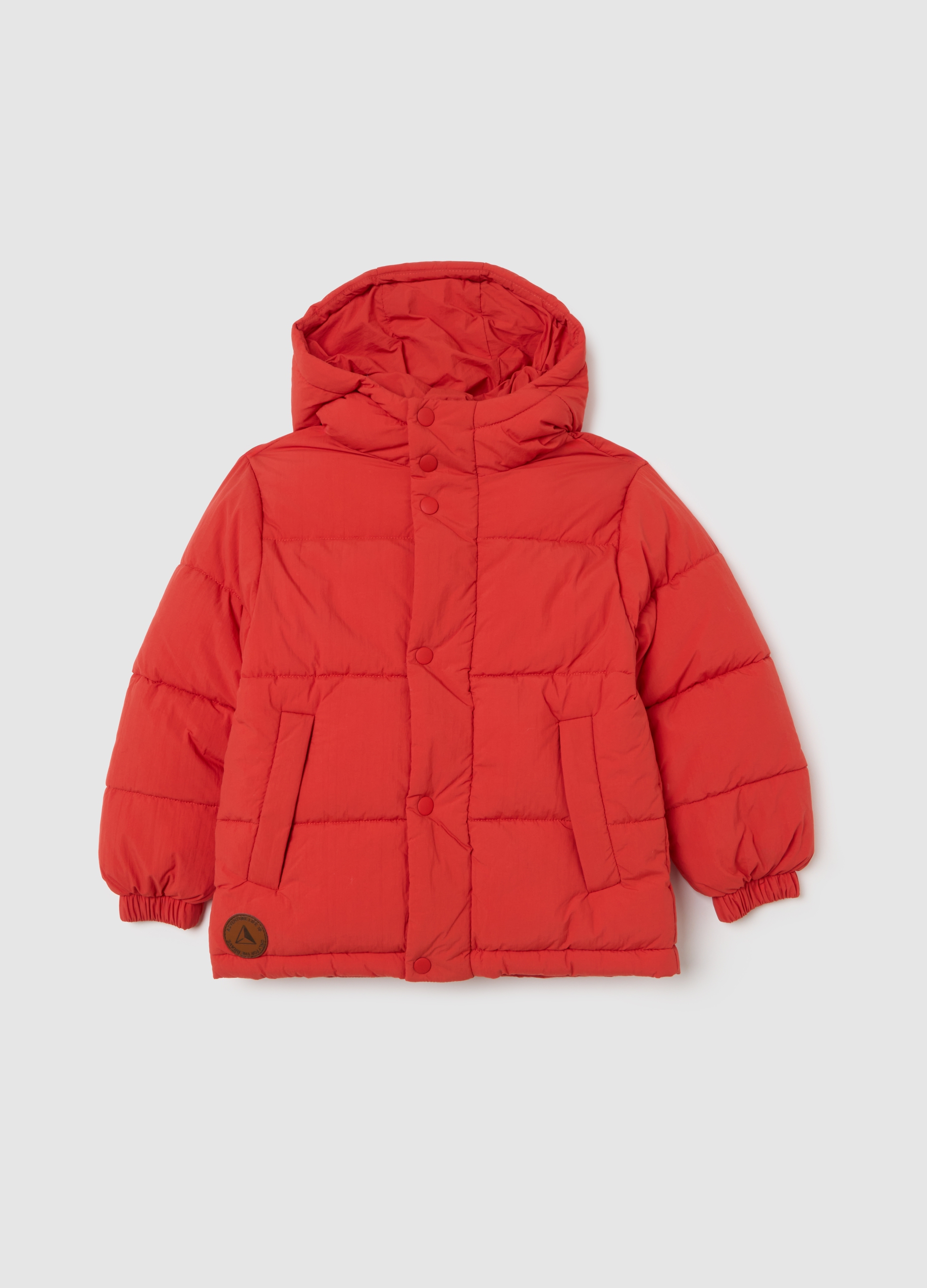 OVS KIDS, Chaqueta Acolchada Roja Con Capucha, Niño, Naranja, Talla: 3-4