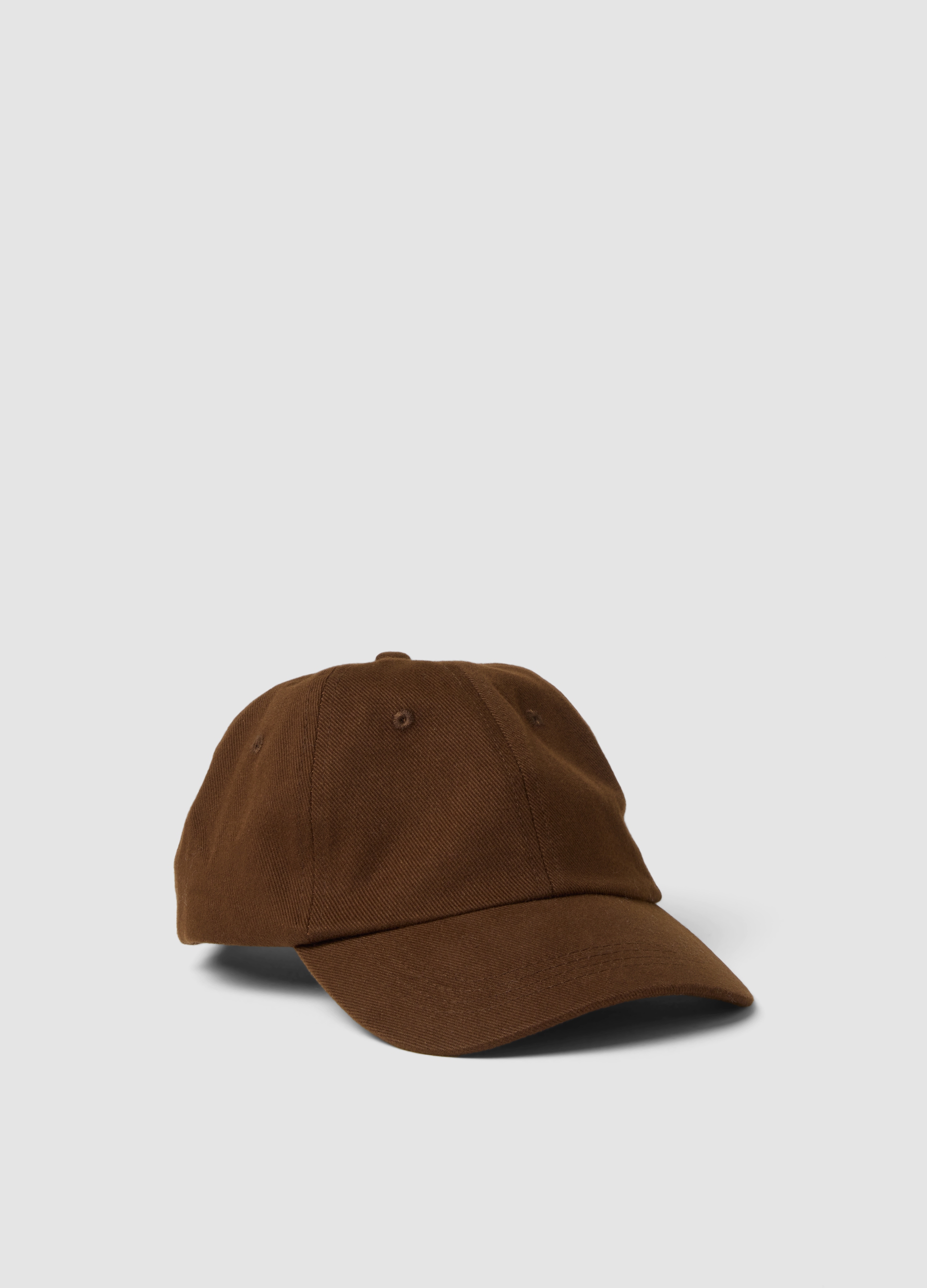 OVS, Cappello Marrone In Puro Cotone Stile Baseball, Donna, Marrone, Taglia: ONE SIZE