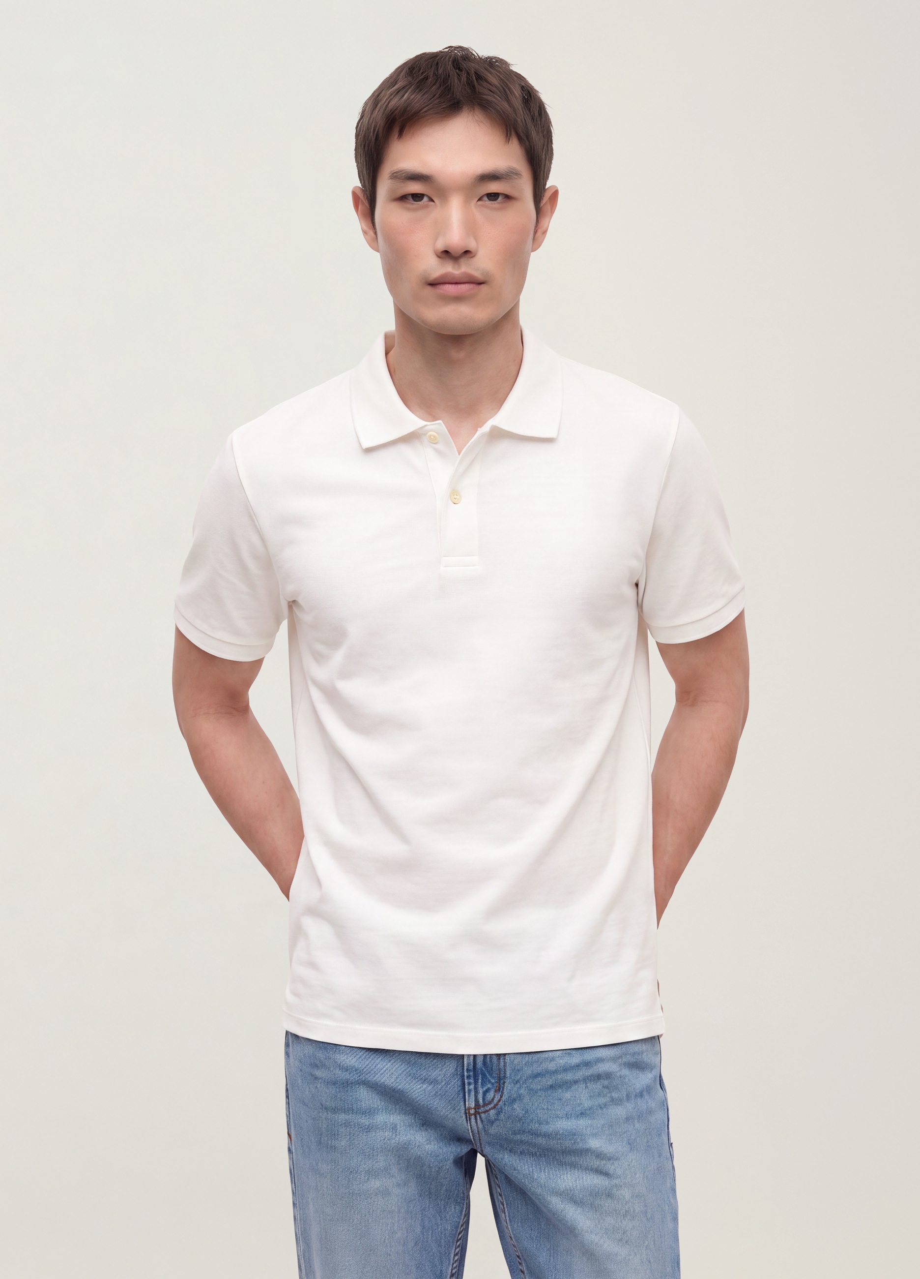OVS, Polo Bianca In Puro Cotone Piquet Con Colletto Classico Regular Fit, Uomo, Bianco, Taglia: XL
