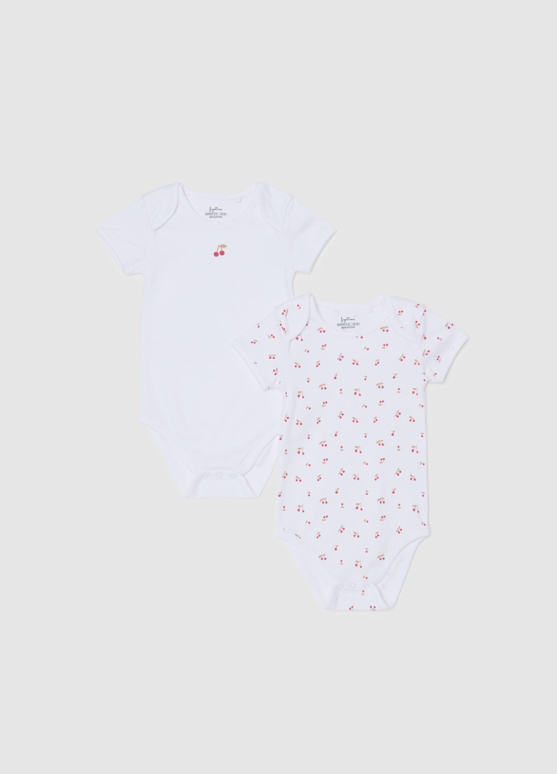 Conjunto De Dos Bodies Blancos De Algodón Puro Para Bebé Niña, Niña, Blanco hielo, Talla: 30-36