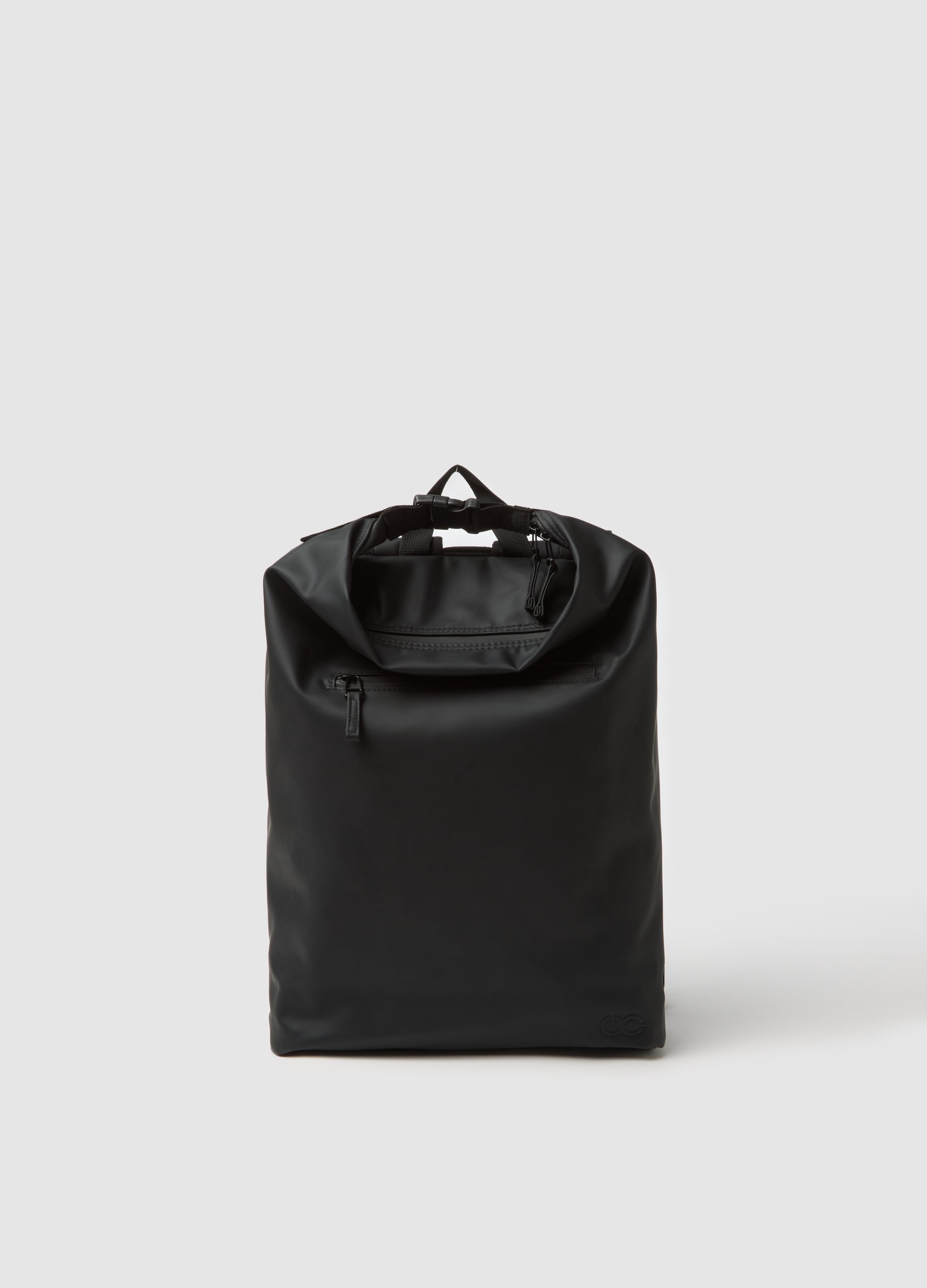 OVS, Mochila Negra Con Bolsillos Internos, Hombre, Gunmetal