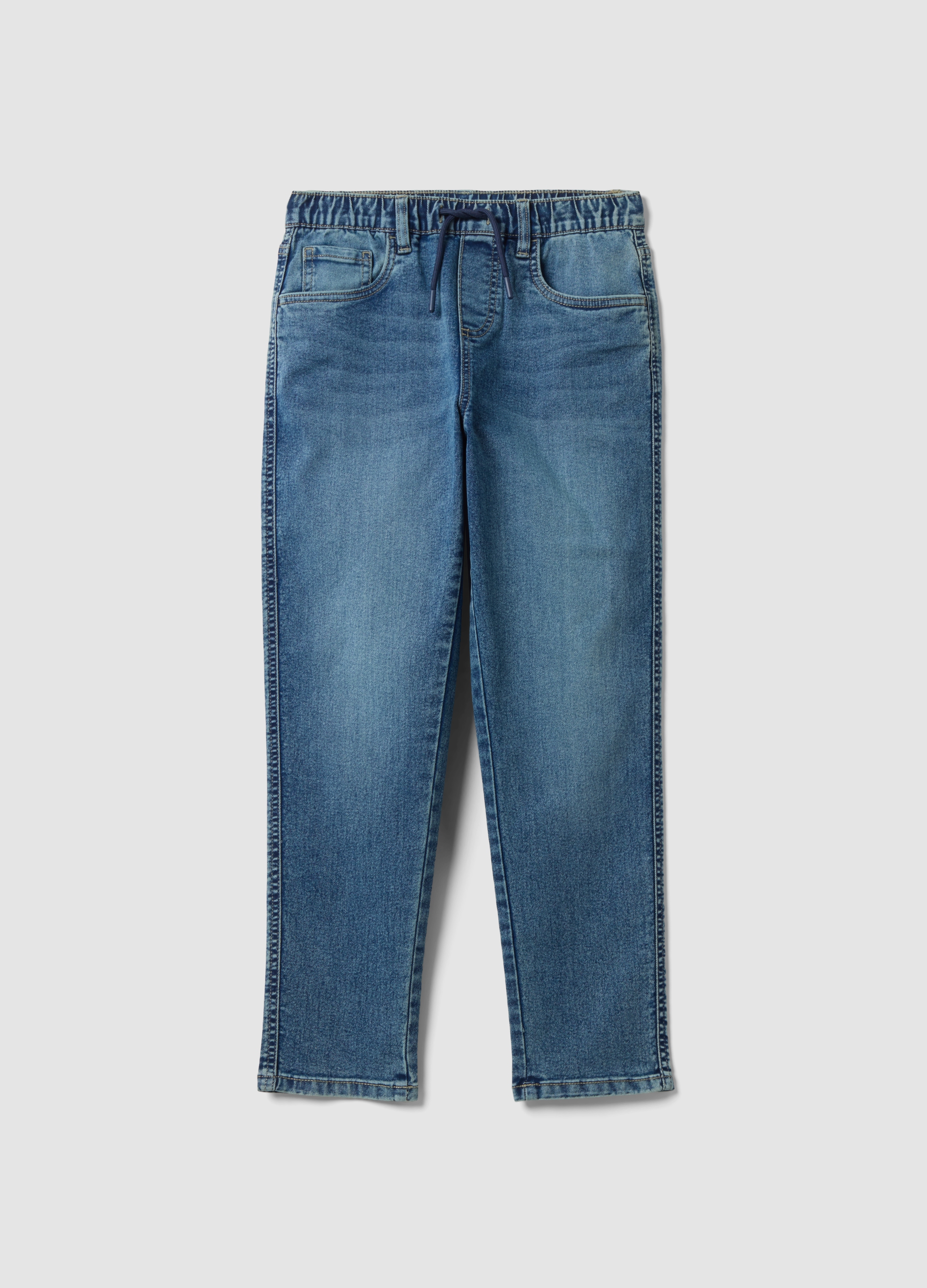 REPUBLIC OF DENIM, Jeans Blu In Cotone Elasticizzato Con Vita Elasticizzata Per Ragazzo, Bambino, Blu, Taglia: 10-11