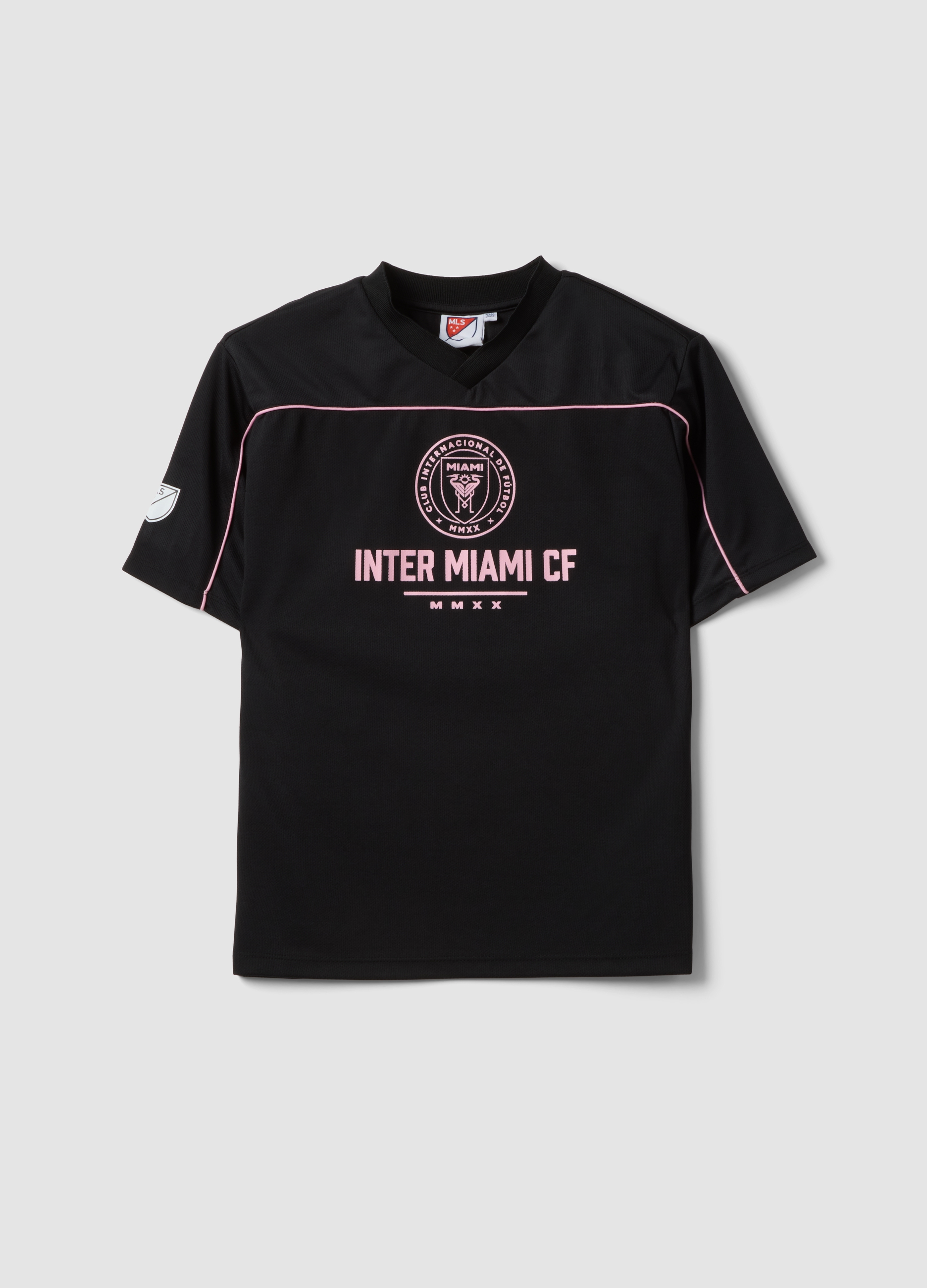 LICENZE NHL_MLS, T-shirt In Puro Cotone Nero Regular Fit Inter Miami Cf, Unisex, Nero, Taglia: 10-11