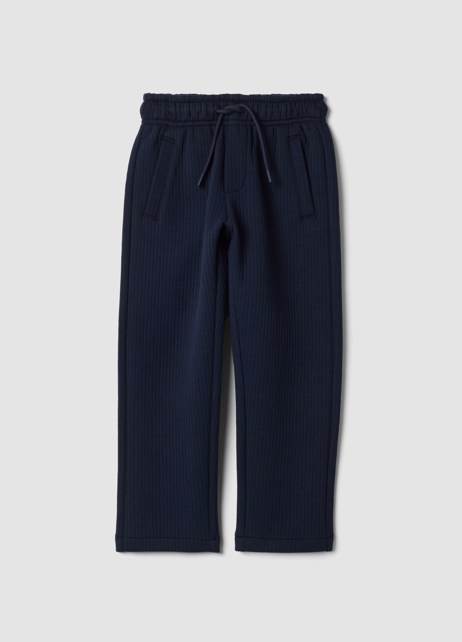 OVS KIDS, Pantaloni Blu In Misto Cotone A Costine, Bambino, Blu, Taglia: 4-5