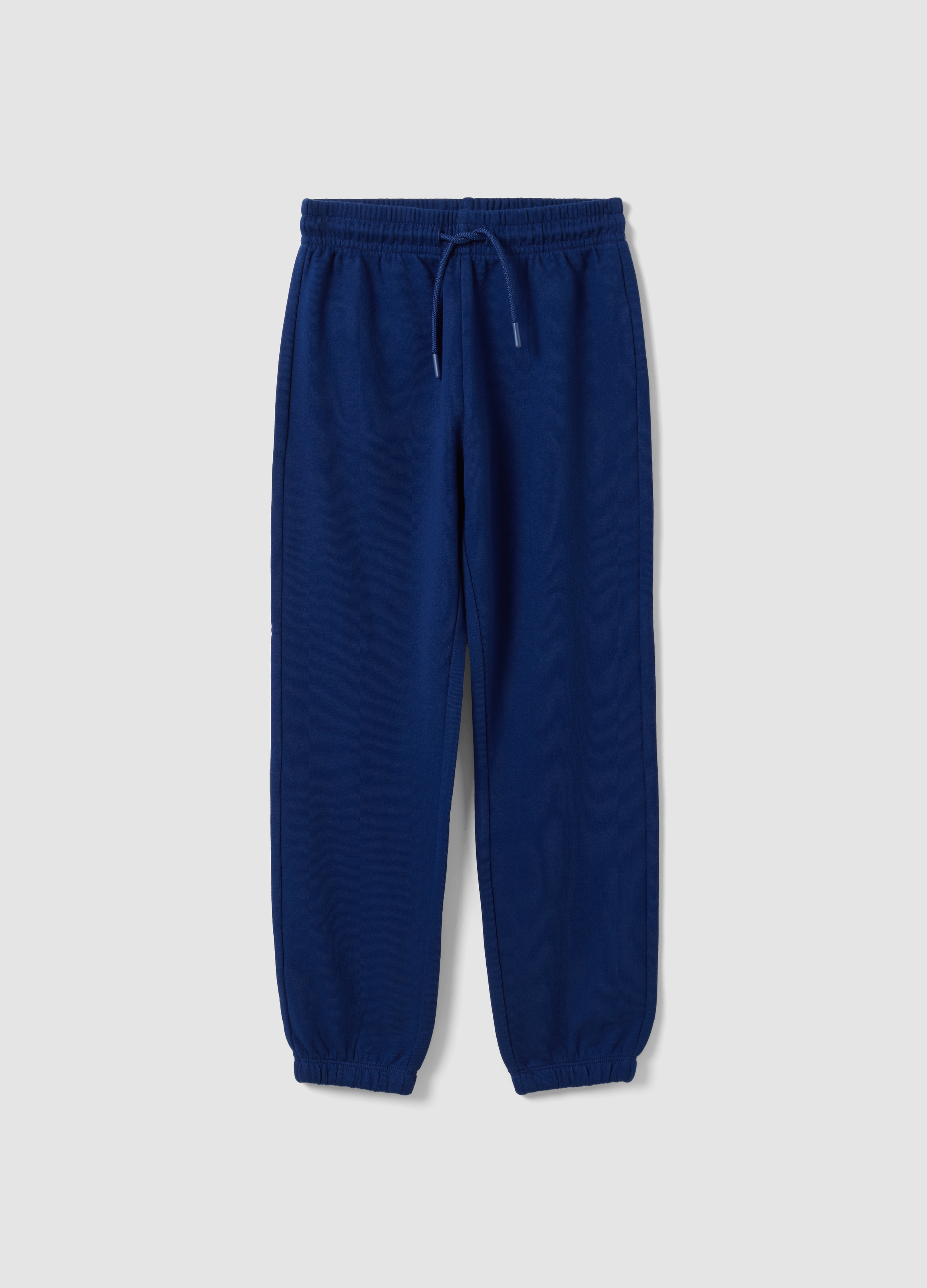 OVS KIDS, Jogger Blu In Puro Cotone Organico Regular Fit Per Bambino, Blu, Taglia: 4-5