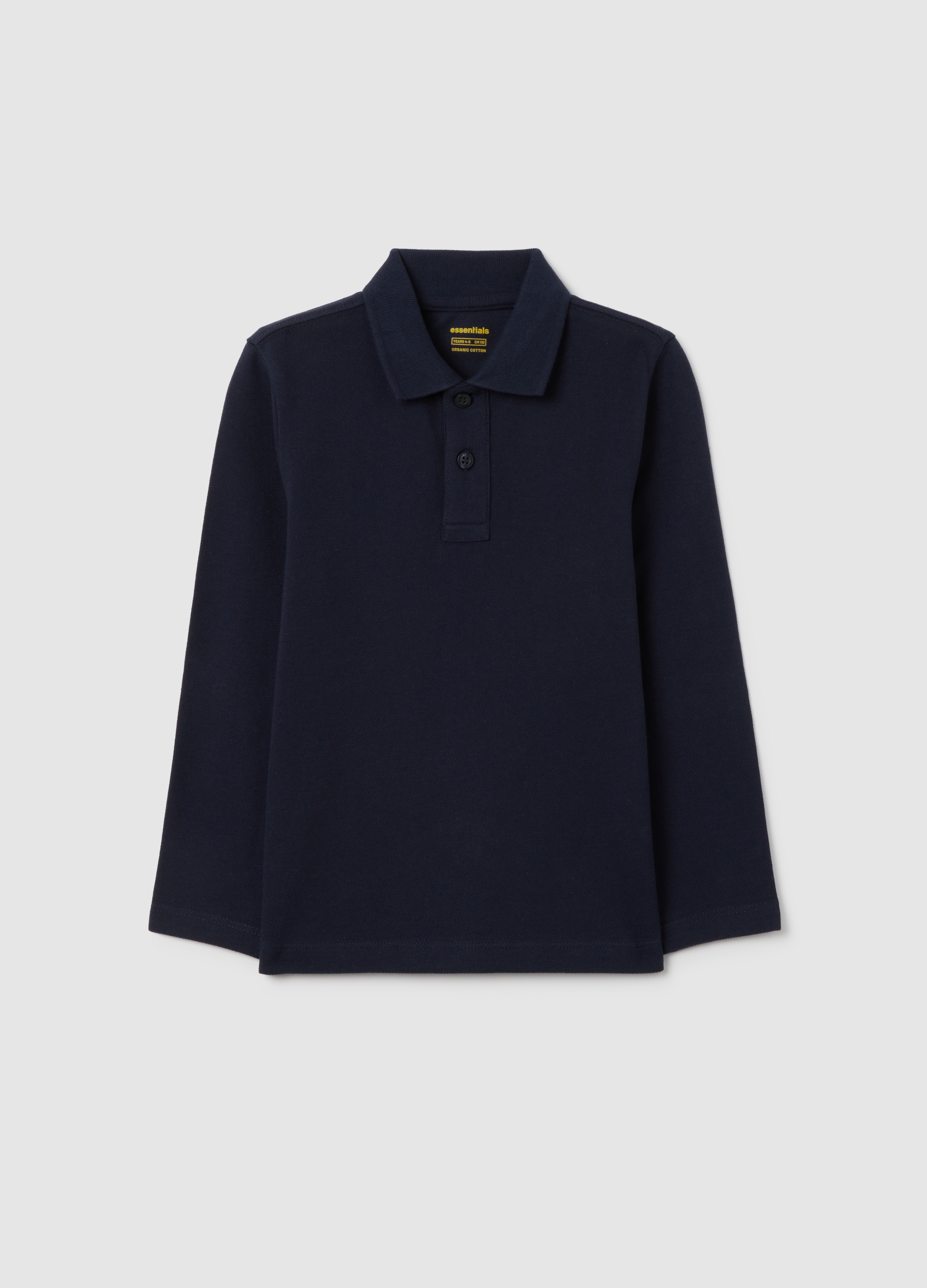 OVS, Kinderpoloshirt In Blauem Baumwolle Mit Normaler Passform, Junge, Dunkelblau, Größe: 3-4