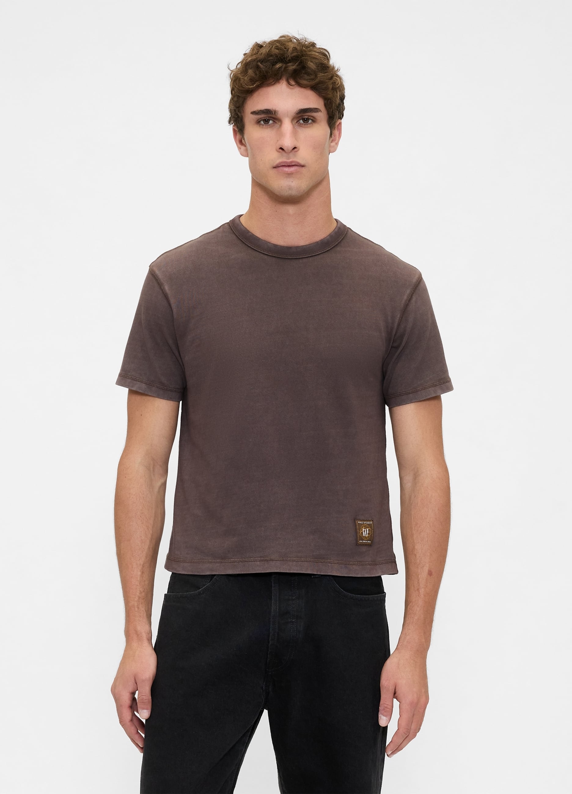 GAP, T-shirt A Maniche Corte In Cotone Con Logo Gap, Uomo, Marrone, Taglia: XS