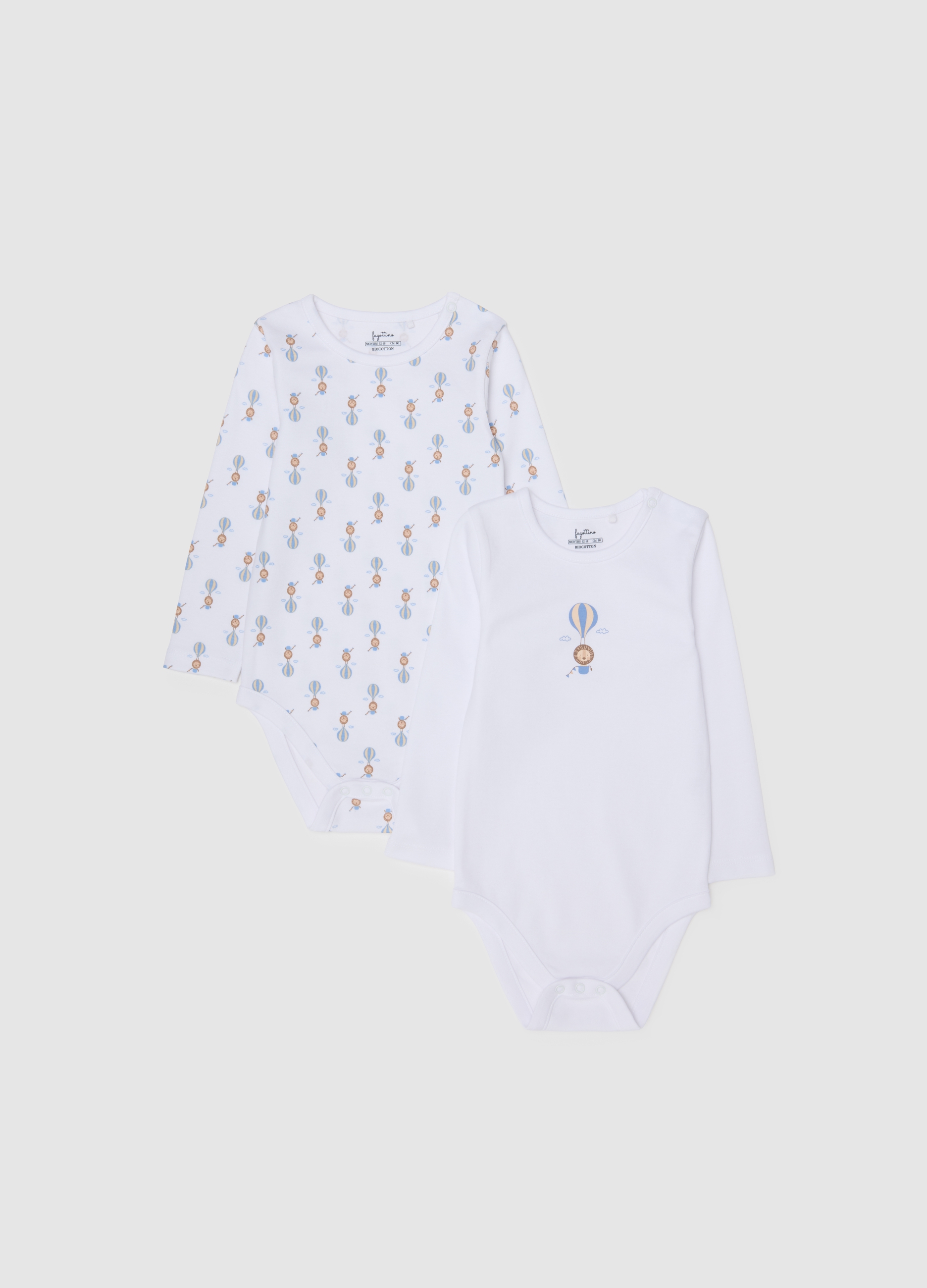 Body Bianco Per Bambino In Cotone, Niño, Blanco, Talla: 18-24