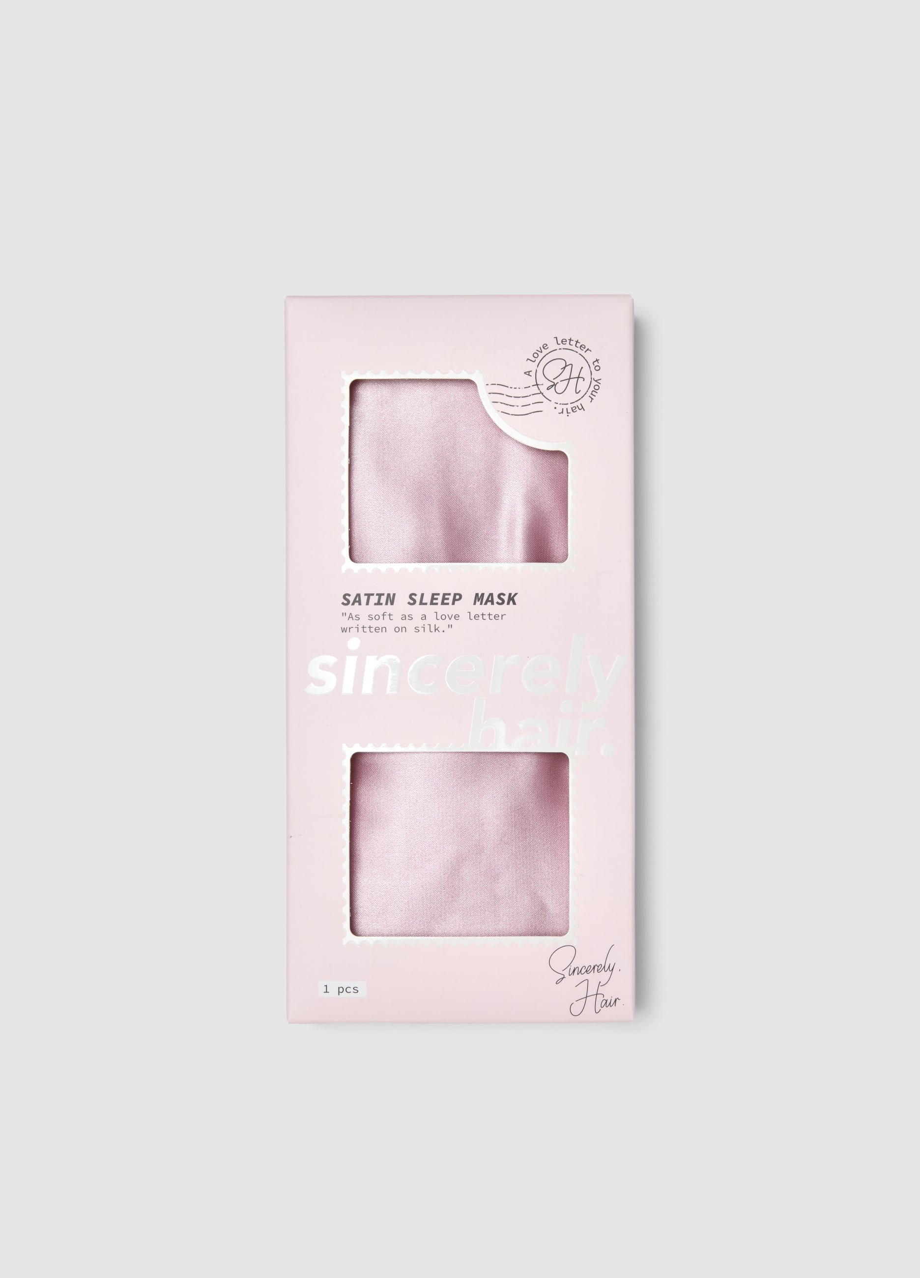 SINCERELY HAIR, Sincerely Hair Satin Sleep Mask Mauve, Unisex, Multicolor, Taglia: FASUL