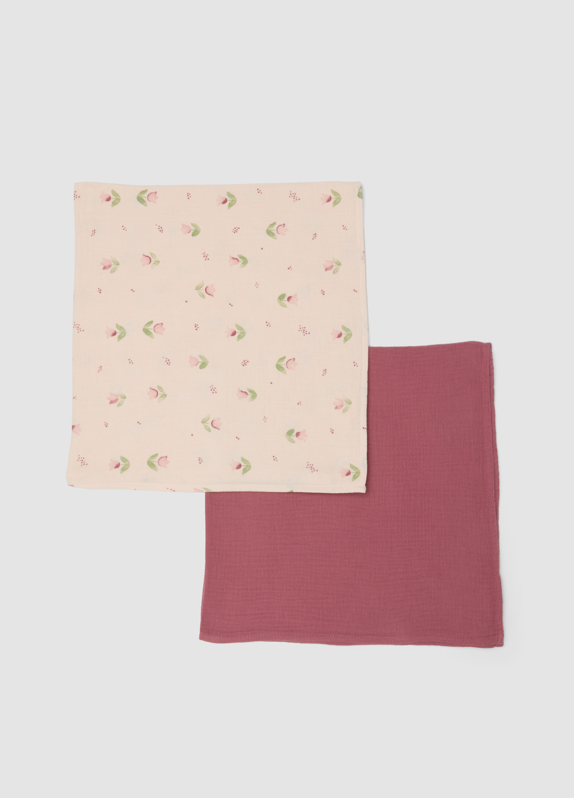 FAGOTTINO, Bipack Copertine Rosa In Puro Cotone Per Neonata, Rosa, Taglia: ONE SIZE
