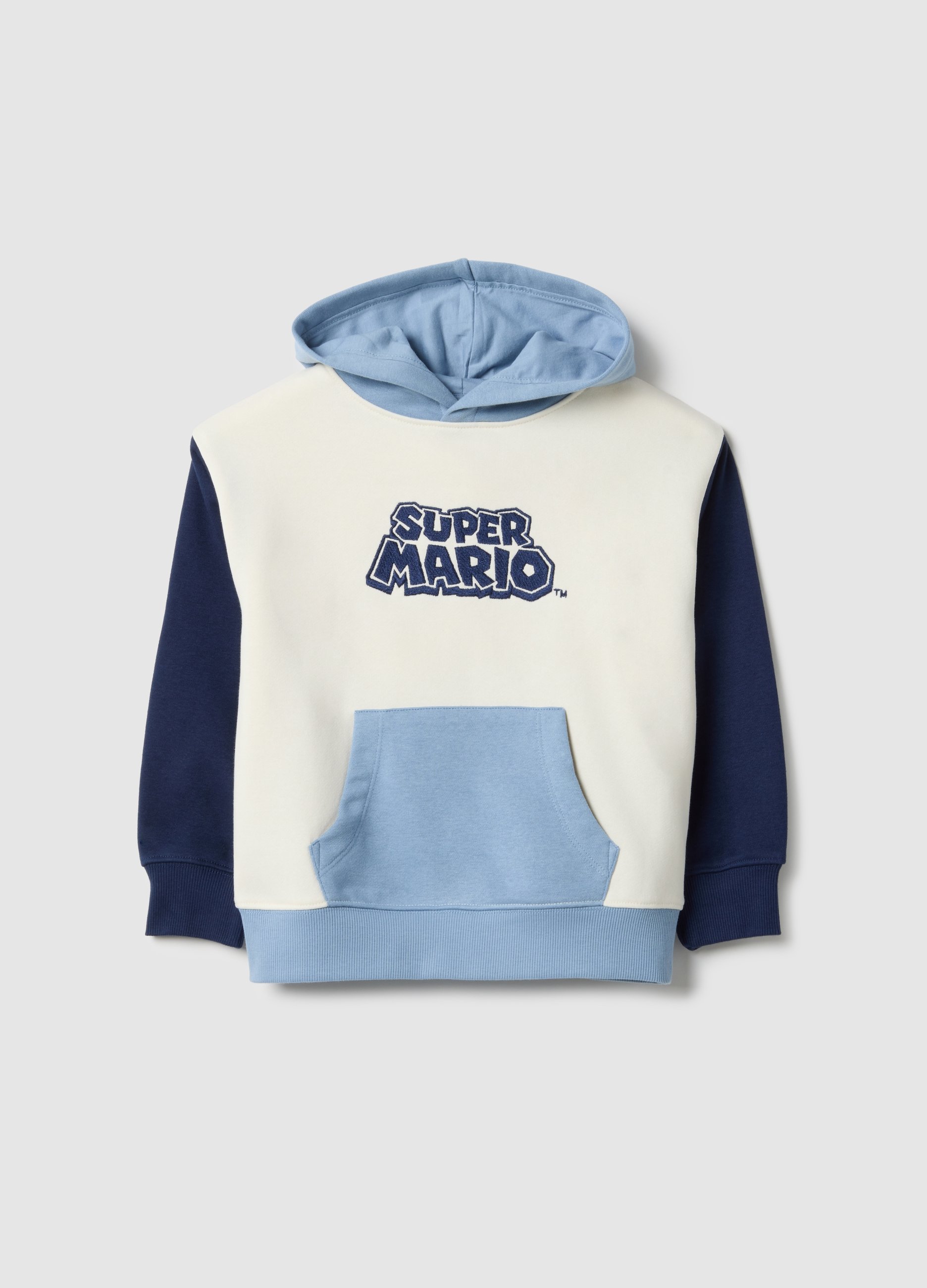 NINTENDO, Felpa Multicolor Da Bambino In Misto Cotone Regular Fit Super Mario, Multicolor, Taglia: 3-4