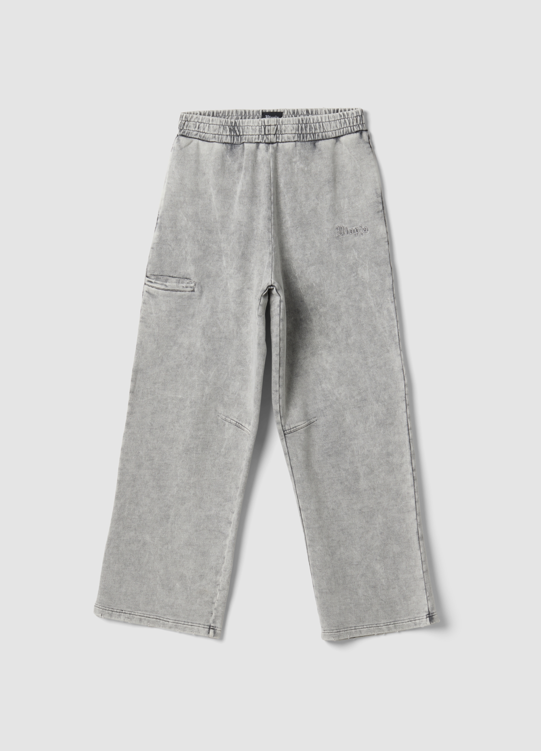 UTOPJA, Sweatpants Sunfaded Moonstone, Uomo, Grigio, Taglia: XS