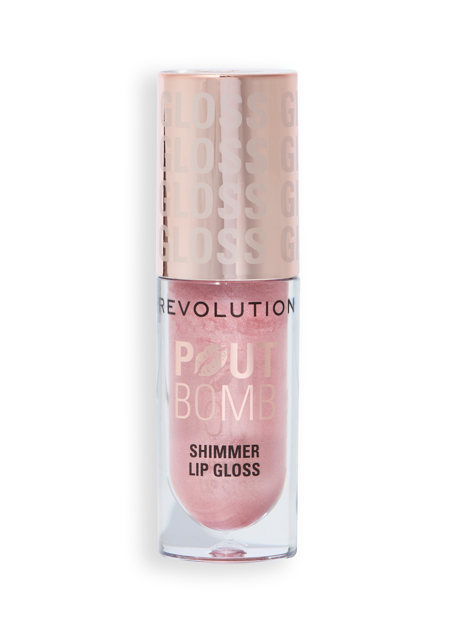 REVOLUTION, Revolution Pout Bomb Shimmer Gloss Shine Pink, Donna, Rosa, Taglia: FASUL