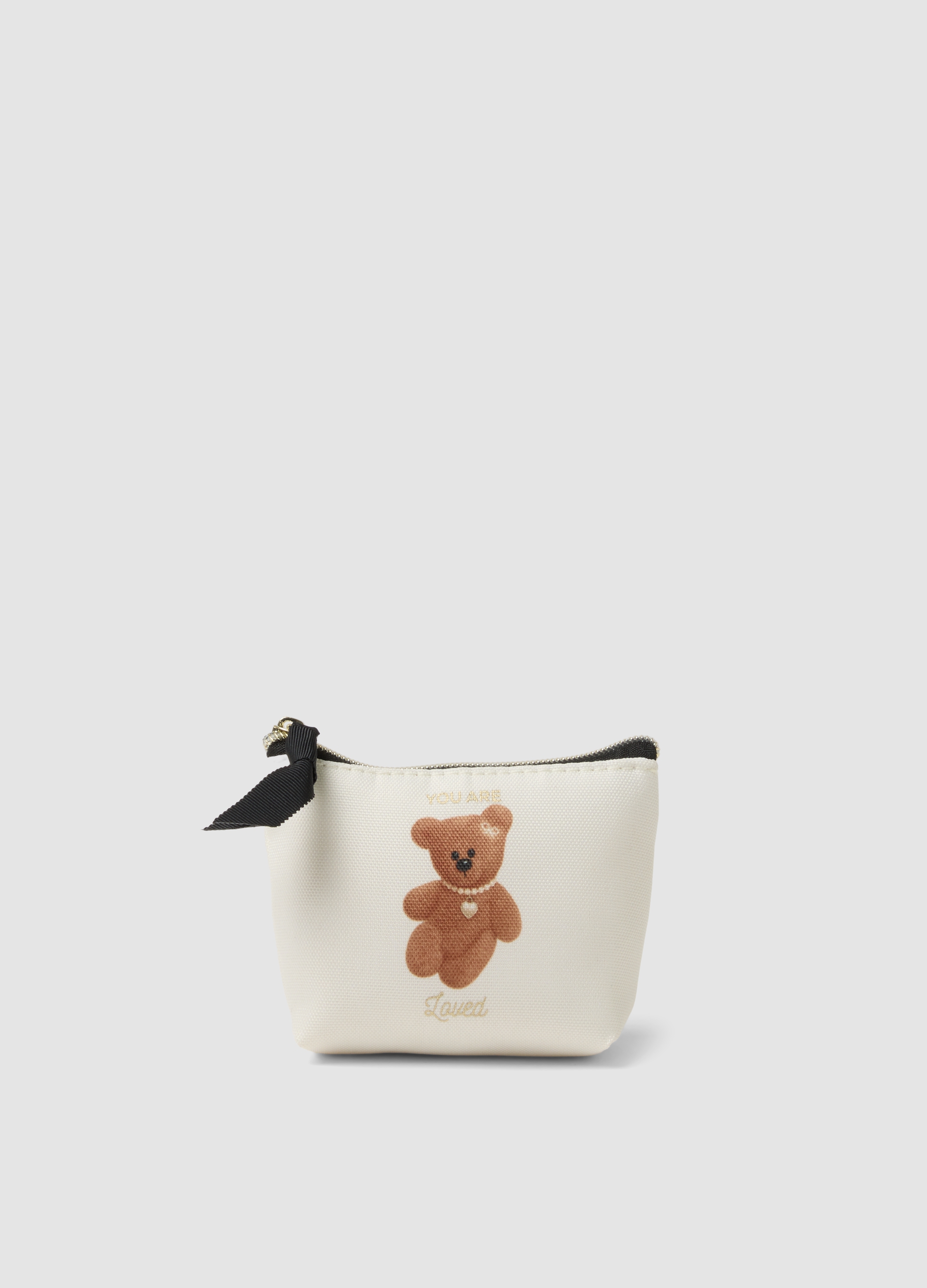 OVS, Pochette Bianca Con Stampa Teddy, Donna, Bianco, Taglia: ONE SIZE