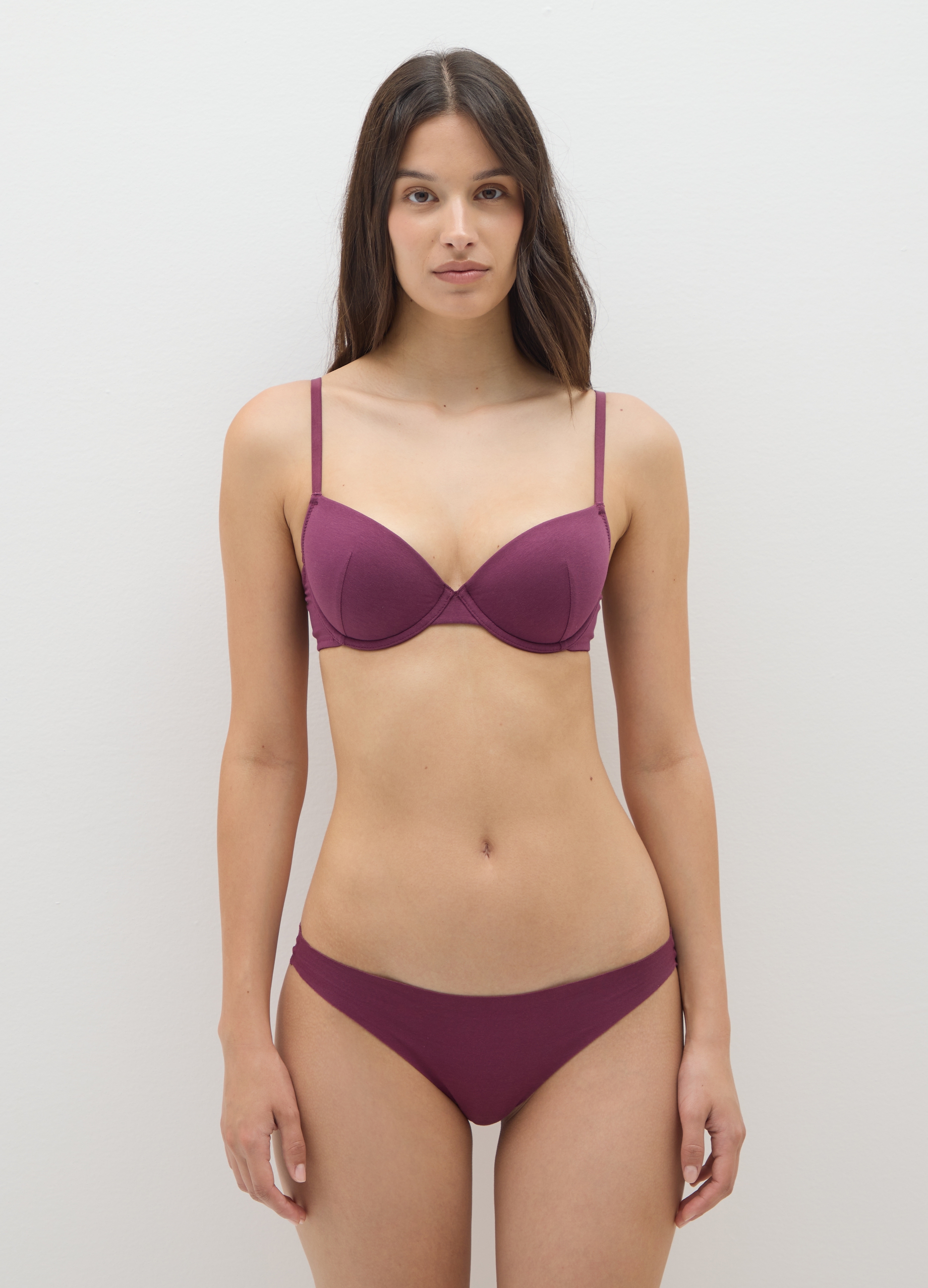 Bragas De Algodón Elástico Púrpura, Mujer, Morado oscuro, Talla: 2