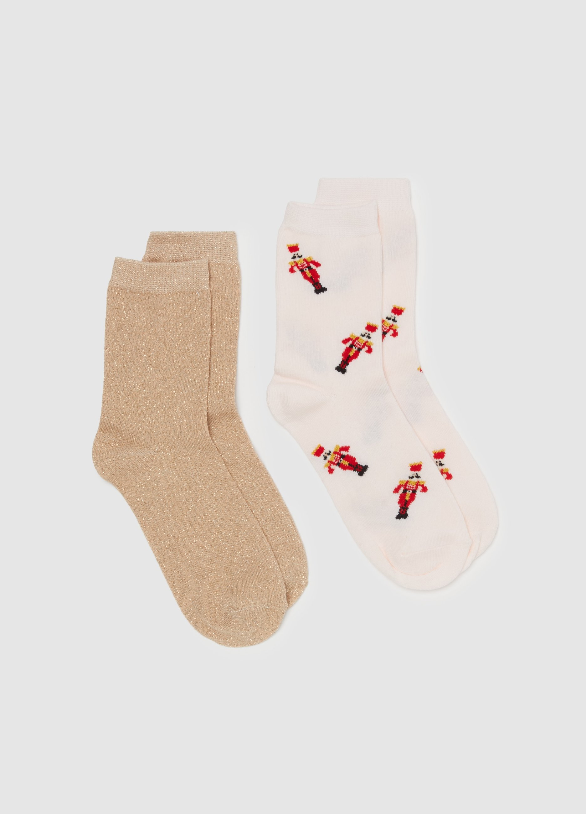 OVS, Bipack Calze Corte In Cotone Bio Stretch, Donna, Multicolor, Taglia: 36-38