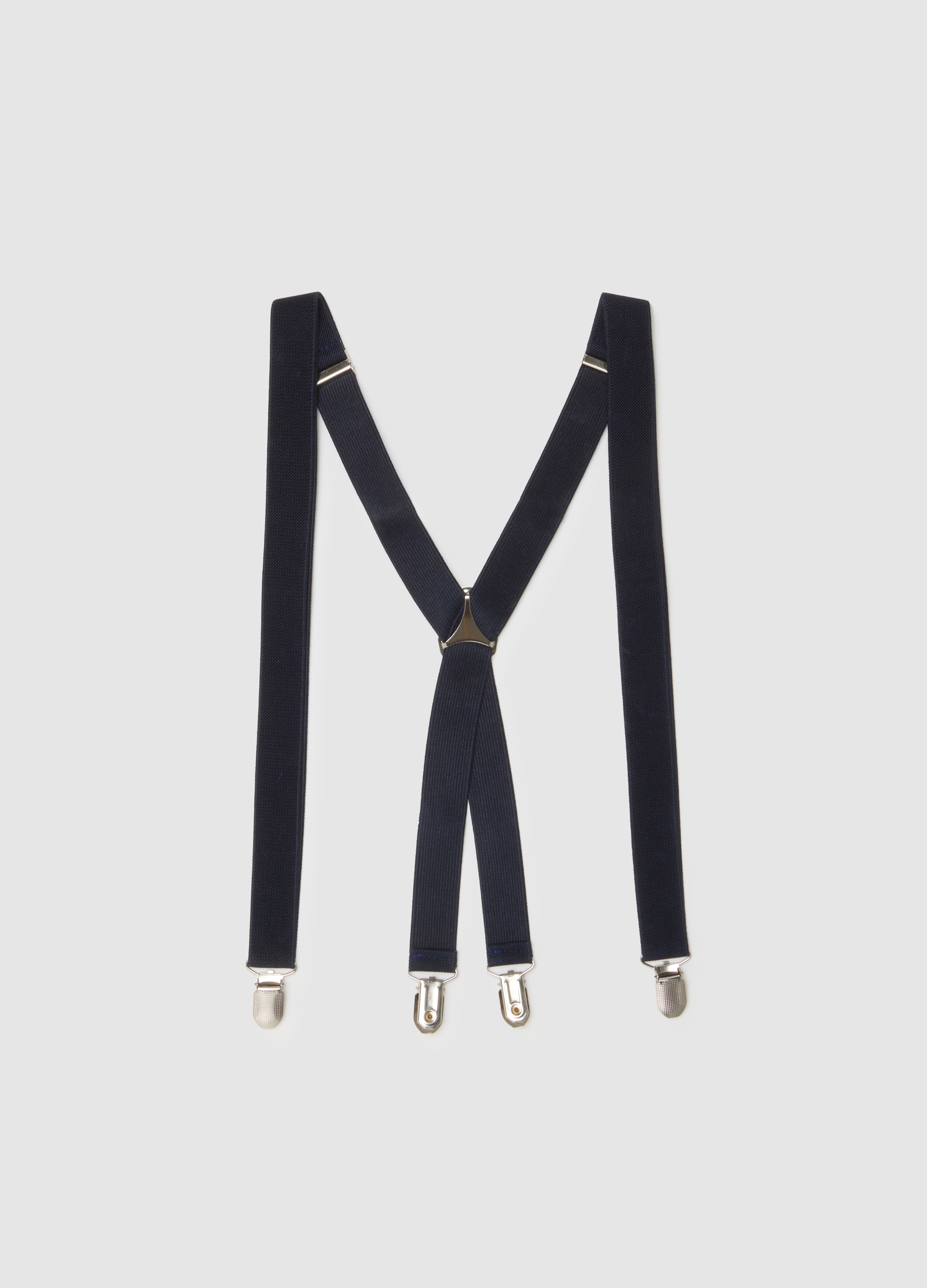 Tirantes Azules Con Clips Metálicos, Hombre, Azul intenso, Talla: FASUL