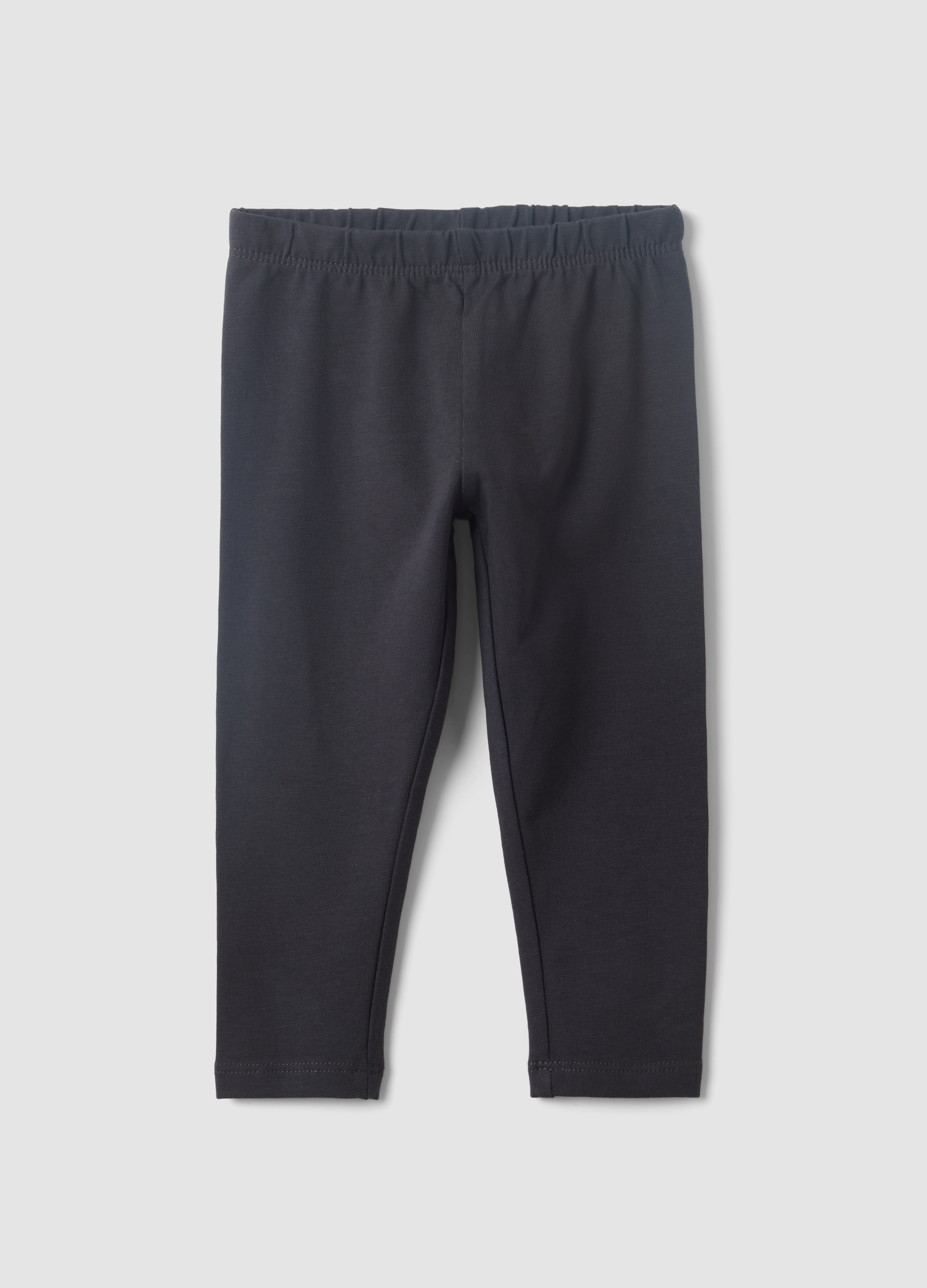 FAGOTTINO, Leggings Neri In Misto Cotone Organico Slim Fit Per Bimba, Bambina, Nero, Taglia: 18-24