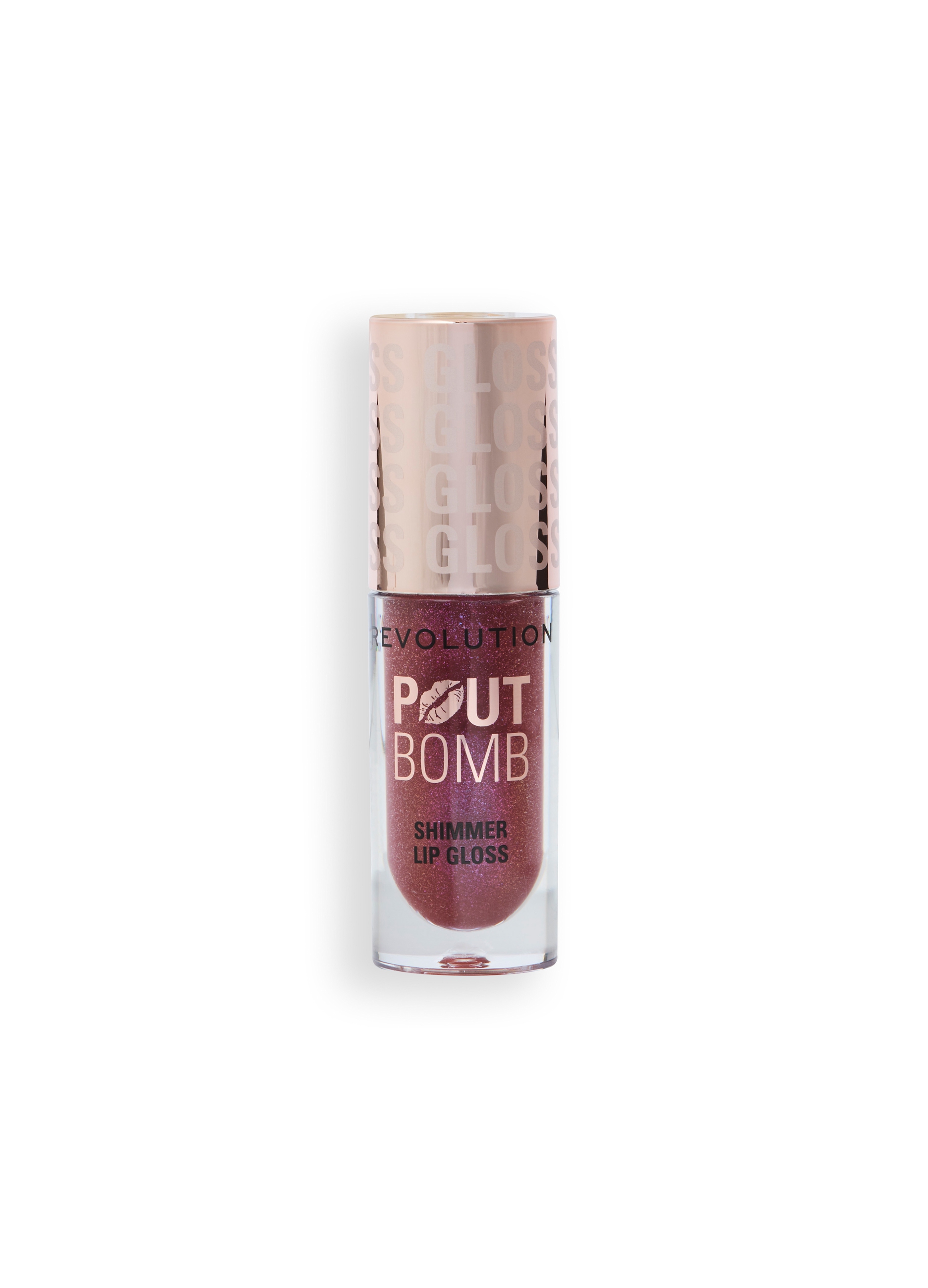 REVOLUTION, Revolution Pout Bomb Shimmer Gloss Berry Lustre, Donna, Viola, Taglia: FASUL