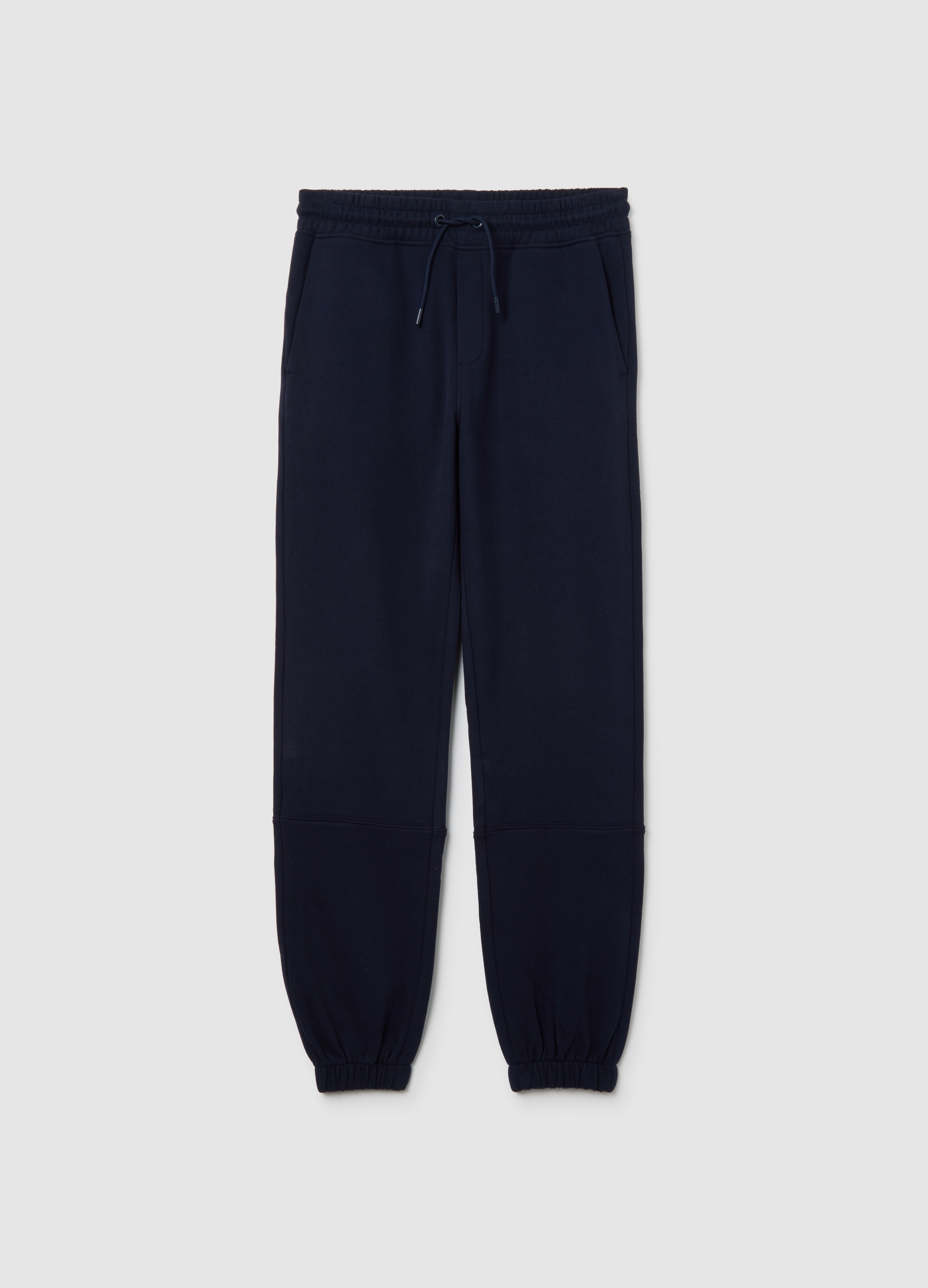 OVS KIDS, Pantalones Jogger Azules Para Niño En Algodón Puro Con Ajuste Holgado, Niño, Azul marino, Talla: 11-12