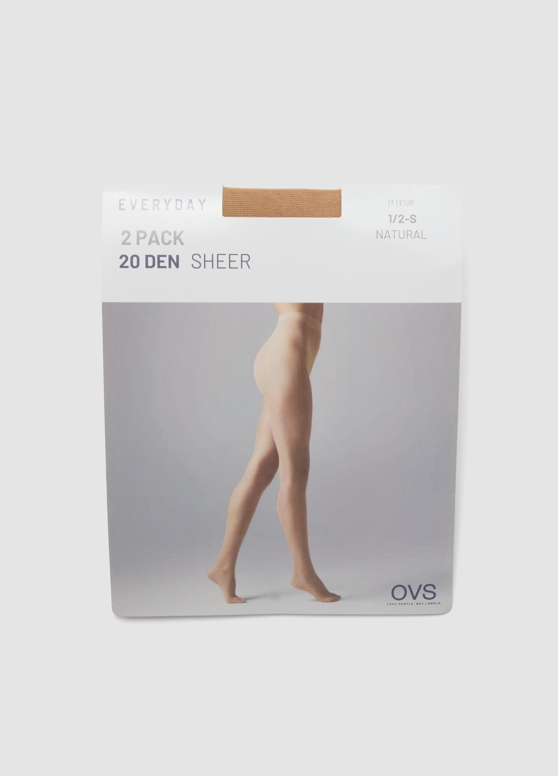 OVS, Bipack Di Collant Beige In Tessuto Elasticizzato Velato, Donna, Beige, Taglia: L