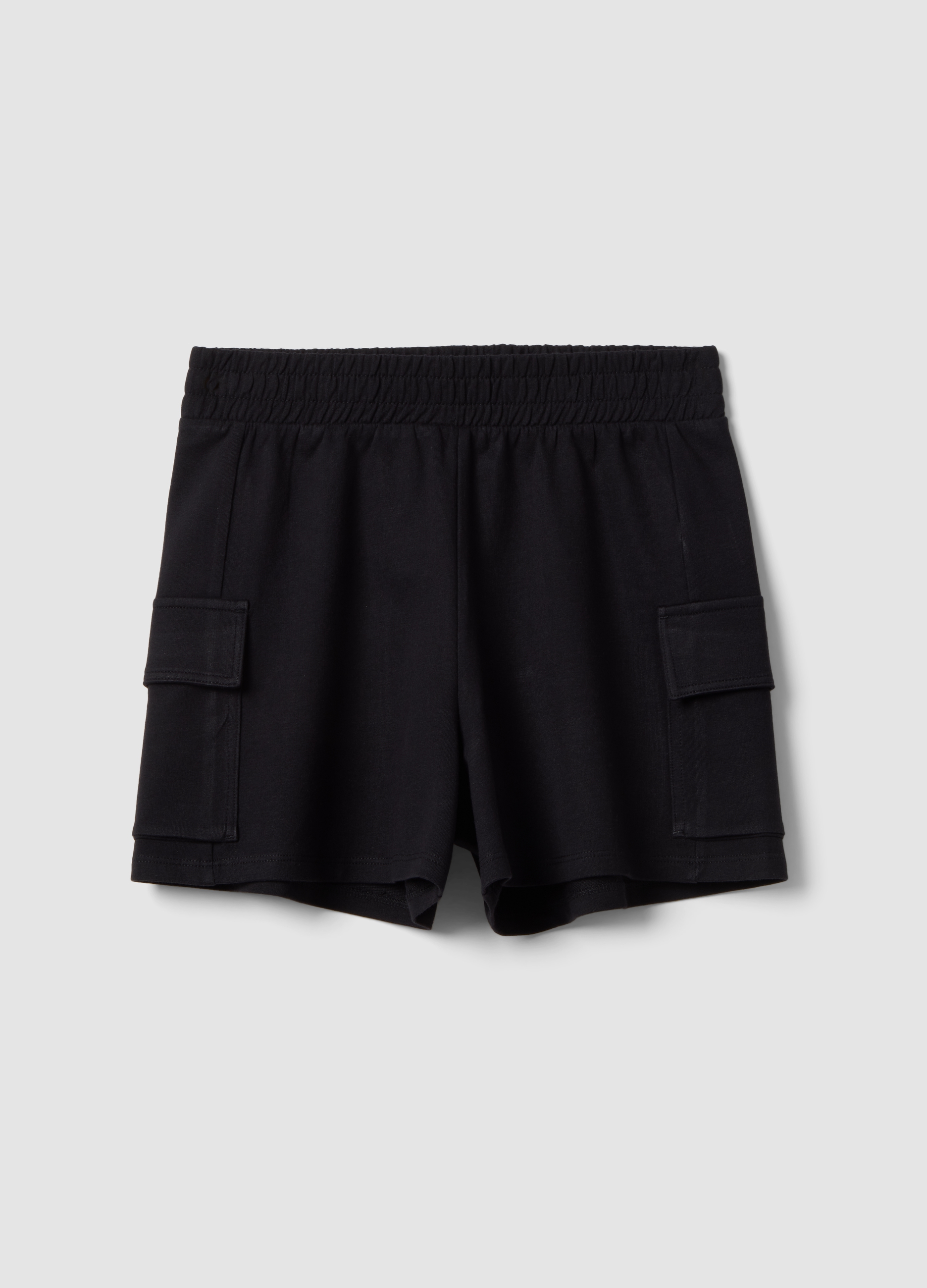 OVS KIDS, Shorts Cargo Negros De Mezcla De Algodón Para Niñas Con Ajuste Relajado, Niña, Gunmetal, Talla: 10-11