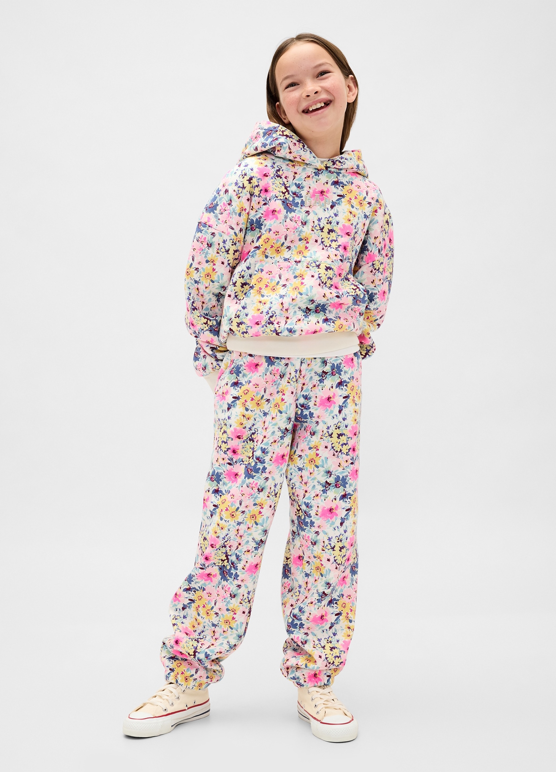 GAP KIDS, Pantaloni Jogger A Fantasia, Bambina, Multicolor, Taglia: S