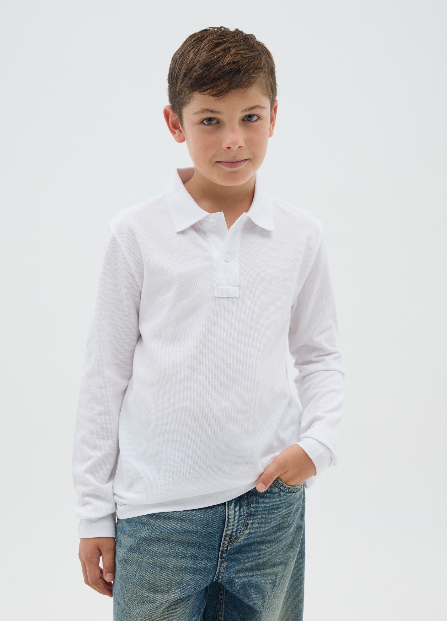 OVS KIDS, Polo Da Ragazzo In Puro Cotone Blu Regular Fit, Bambino, Blu, Taglia: 10-11