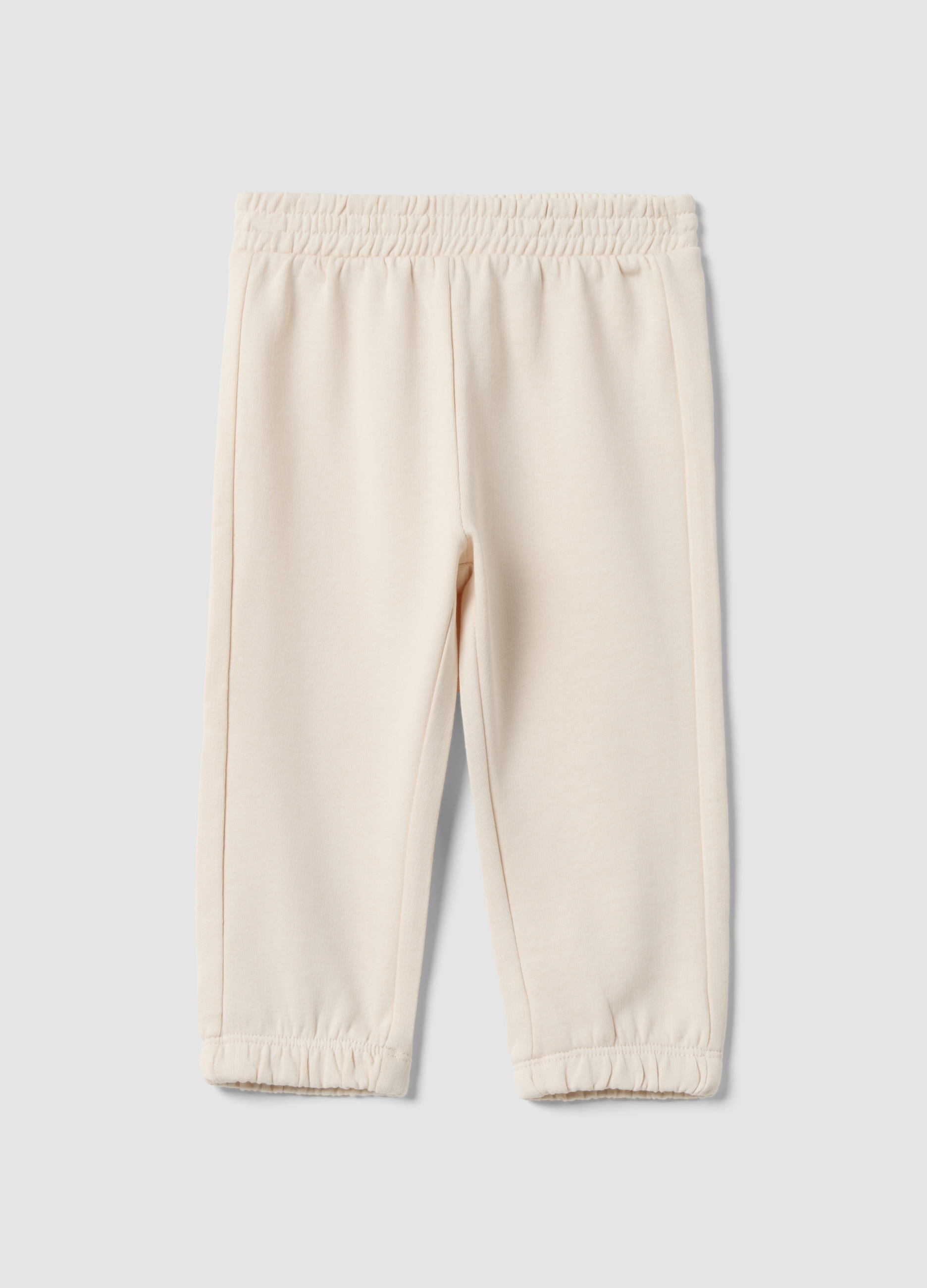 FAGOTTINO, Pantaloni Jogger Bianchi In Puro Cotone Per Bimba, Bambina, Bianco, Taglia: 12-18