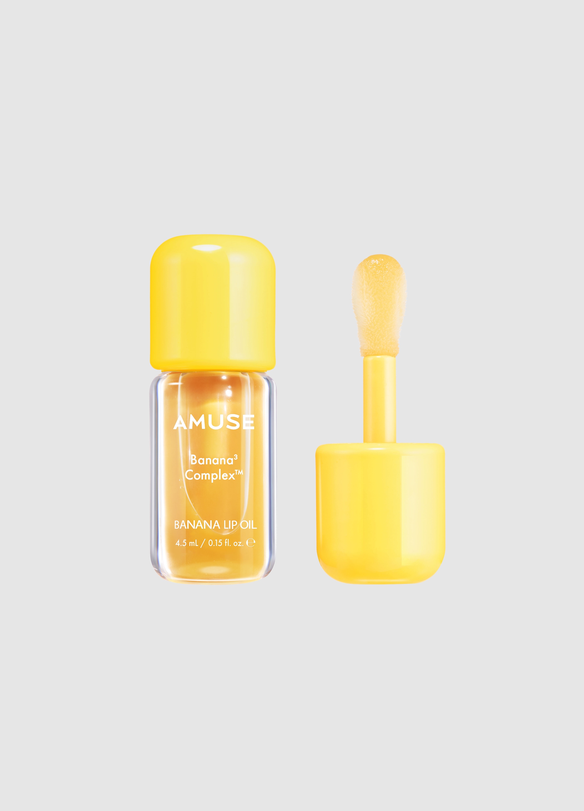 AMUSE, Banana Lip Oil 03 Manuka Honey 4.5ml - Make-up Coreano, Donna, Giallo, Taglia: FASUL