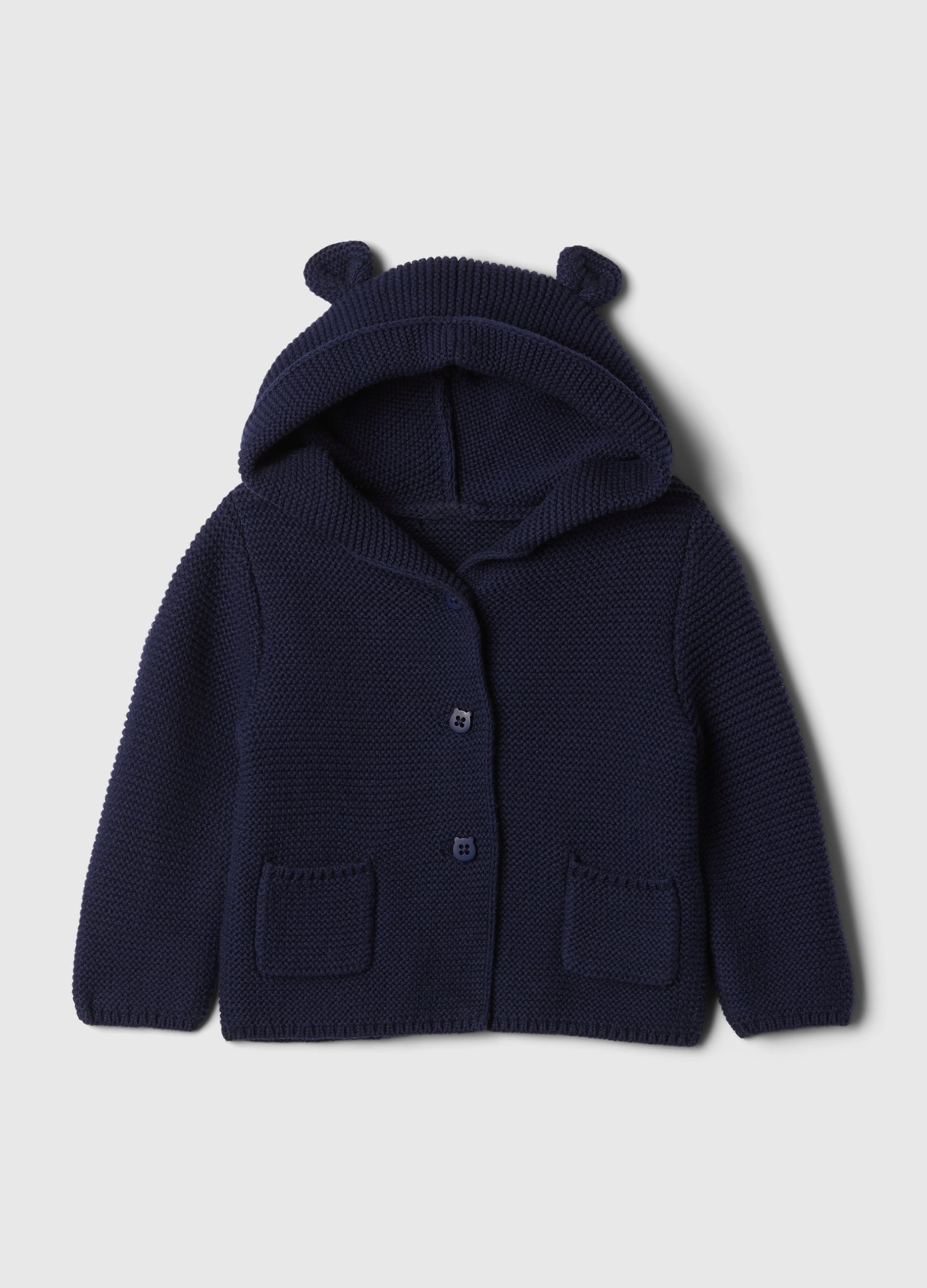 GAP KIDS, Cardigan Blu Unisex In Cotone, Blu, Taglia: 12-18M/74-79