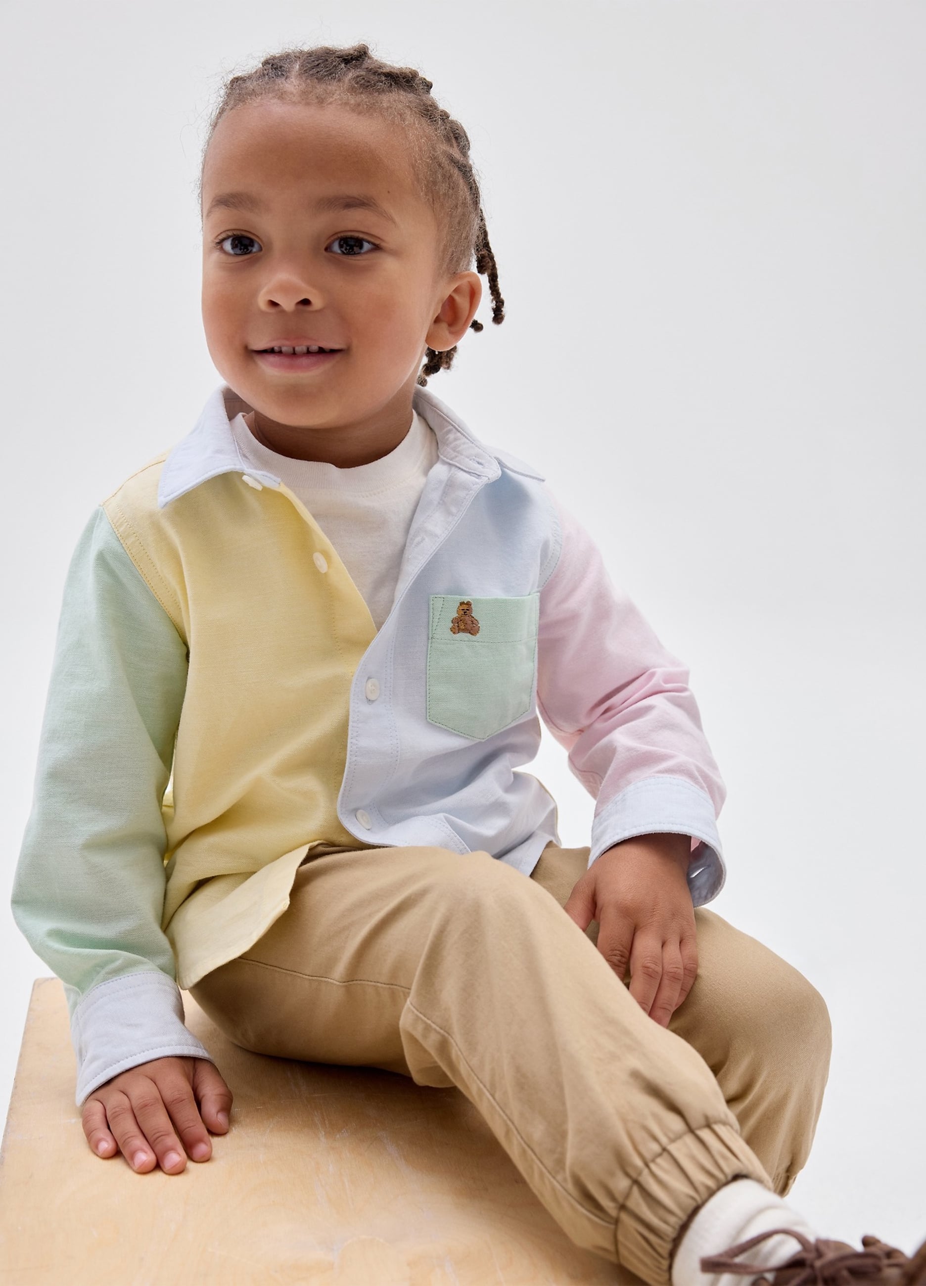 GAP KIDS, Pantaloni Jogger Marroni In Cotone Elasticizzato, Bambino, Marrone, Taglia: 12-18M/74-79