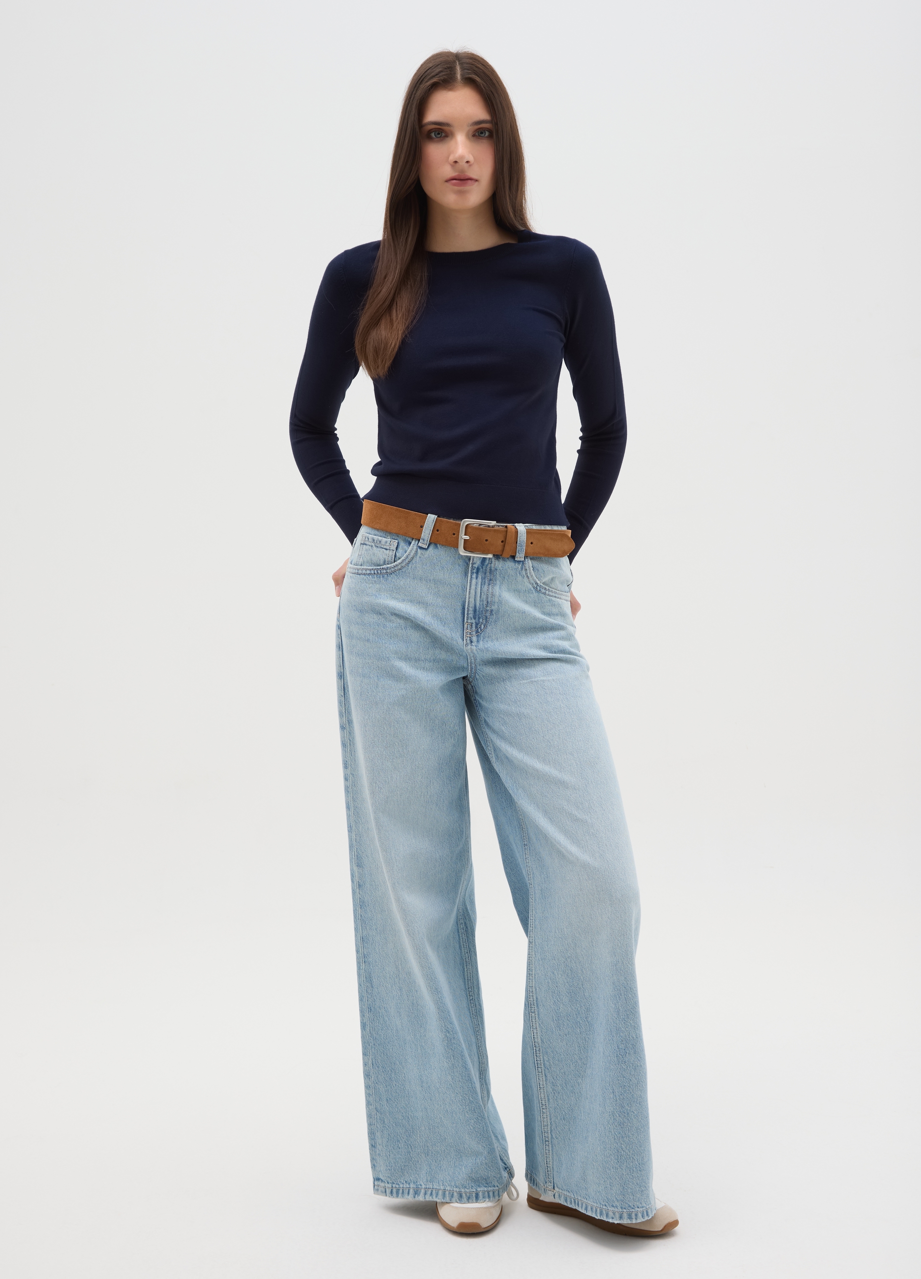 OVS , Maglione Nero Vestibilità Fitted, Donna, Nero, Taglia: S