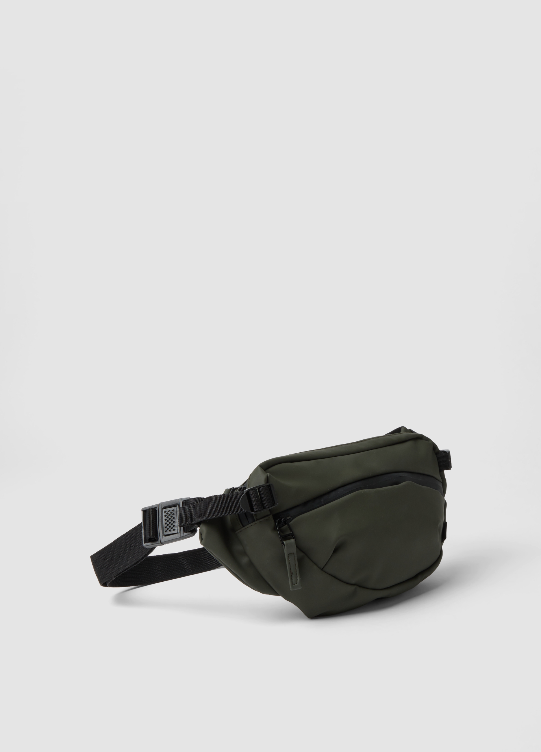 URBAN COMMUTER, Marsupio Verde Con Tasche Zip E Cintura Regolabile Idrorepellente, Uomo, Verde, Taglia: ONE SIZE