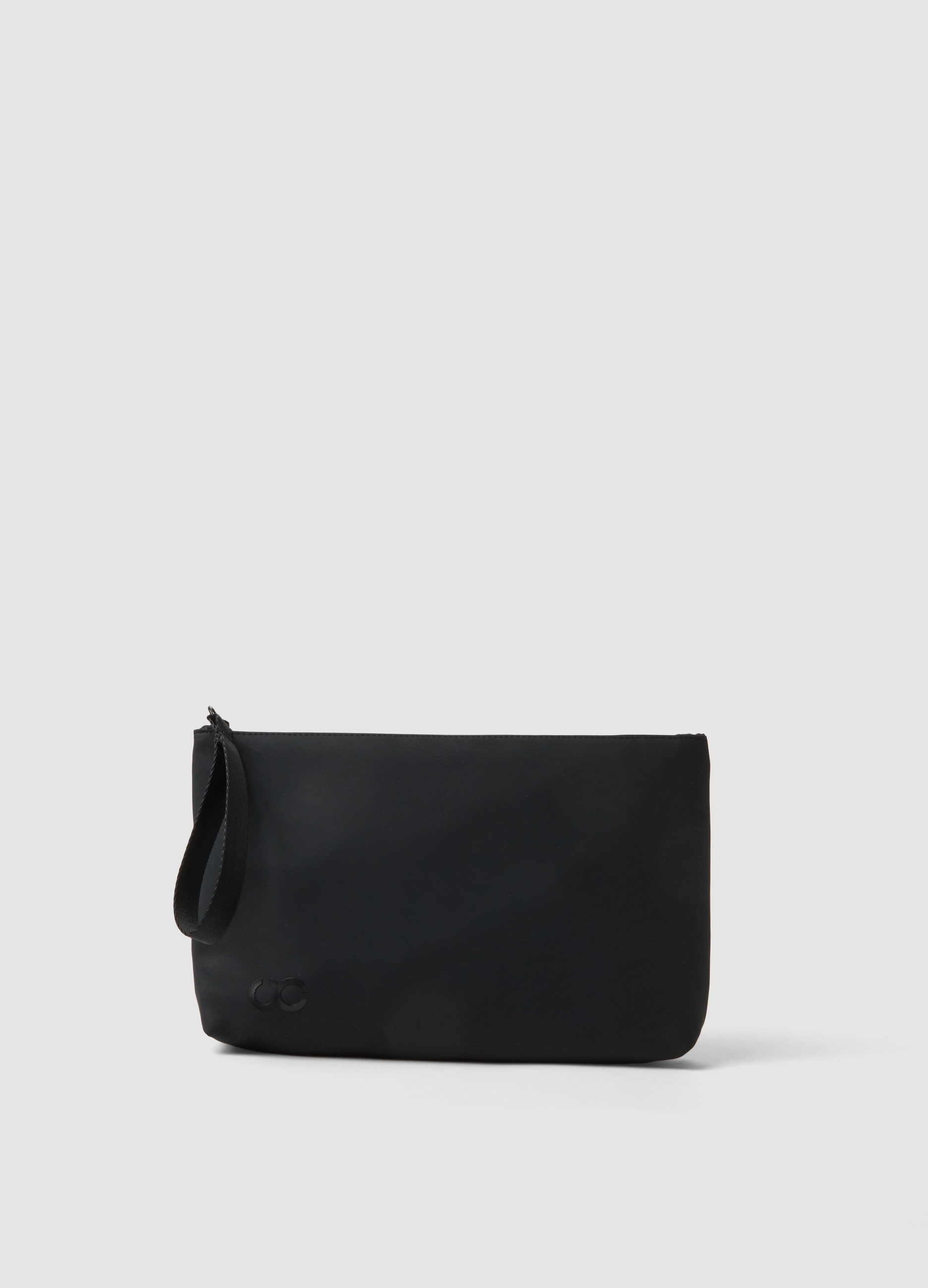 URBAN COMMUTER, Pochette Nera Con Zip E Laccetto Da Polso, Donna, Nero, Taglia: ONE SIZE