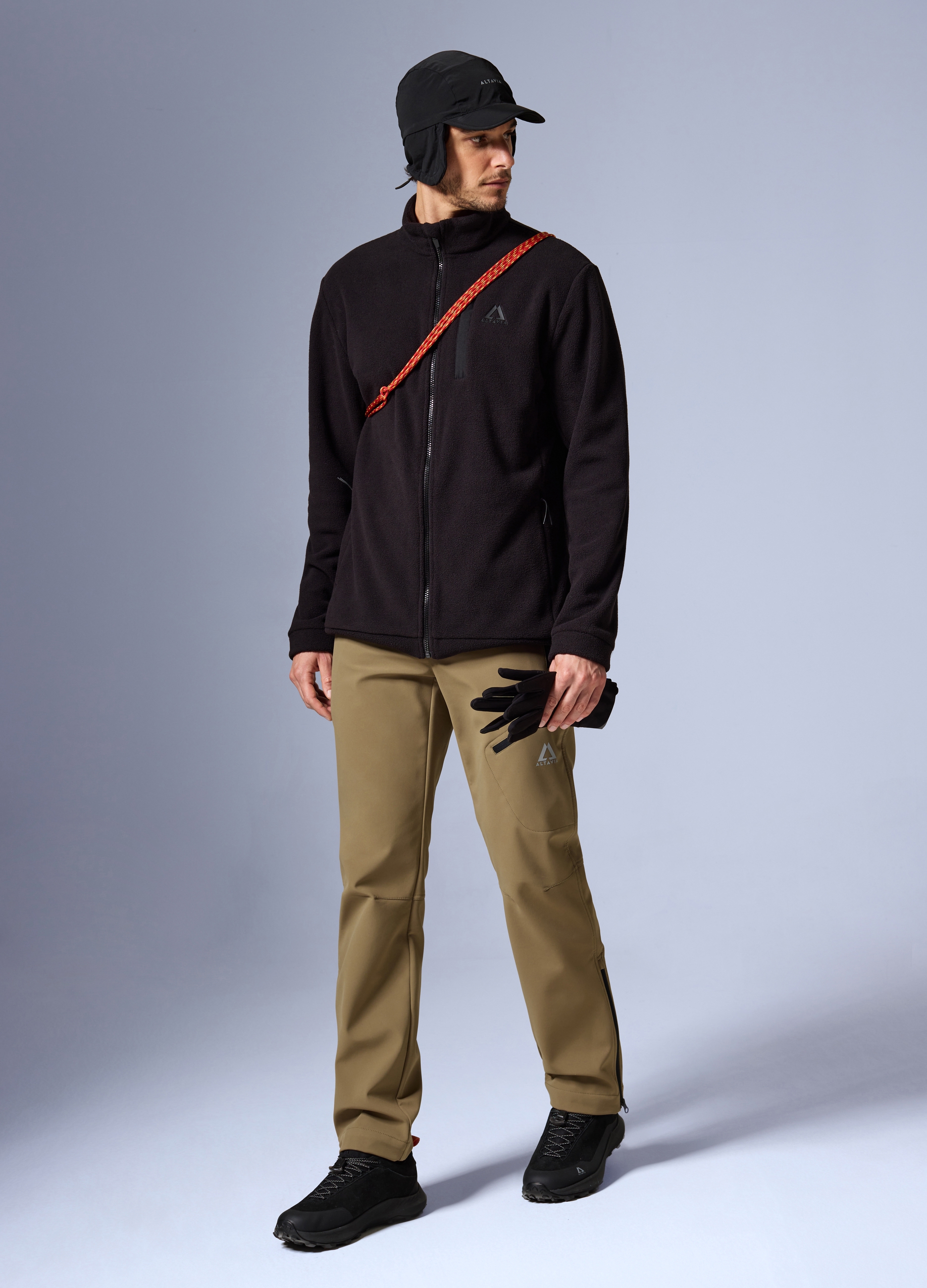 Forro Polar Con Cremallera Completa Altavia Con Deborah Compagnoni, Unisex, Negro, Talla: XL