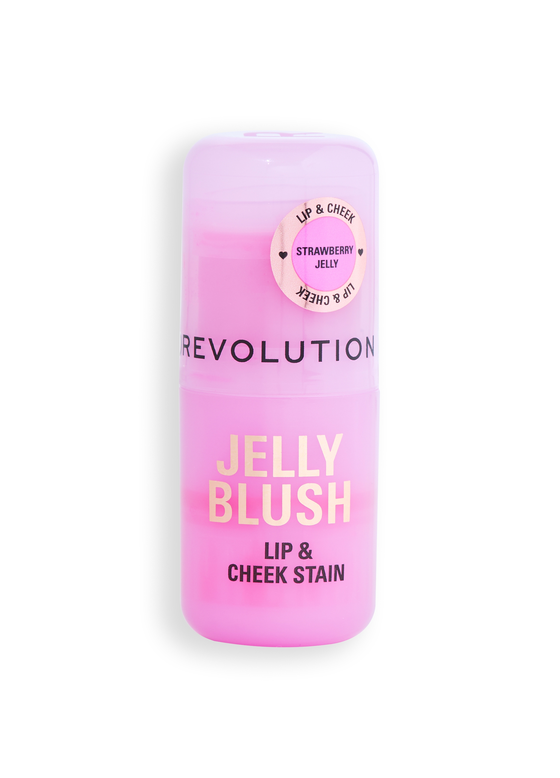 REVOLUTION, Jelly Blush Tinta Labbra E Guance Stick Strawberry Pink, Donna, Rosa, Taglia: FASUL