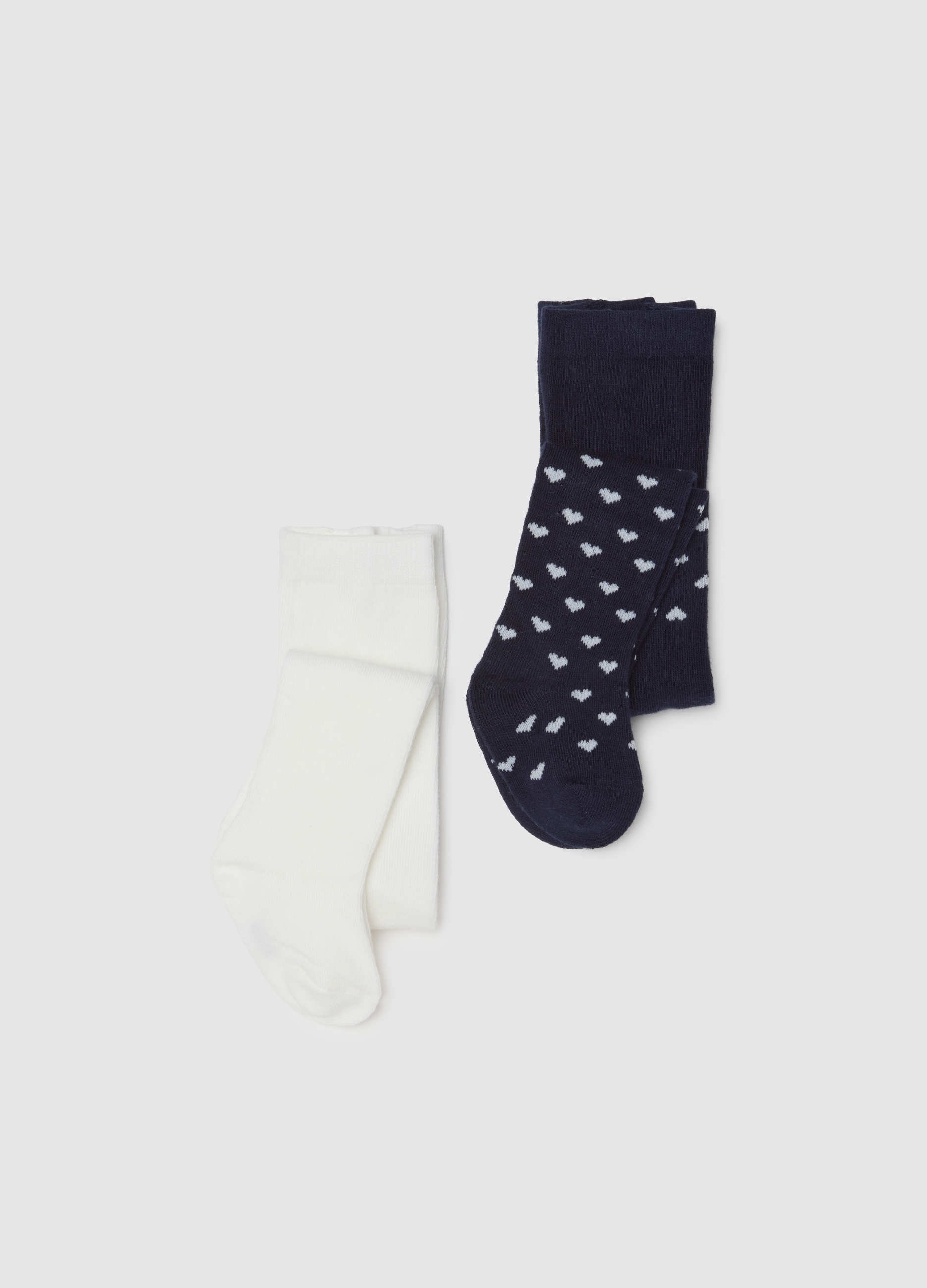 Bipack Collant Da Neonata In Misto Cotone Elasticizzato Multicolor, Niña, Azul/Blanco, Talla: 18-24