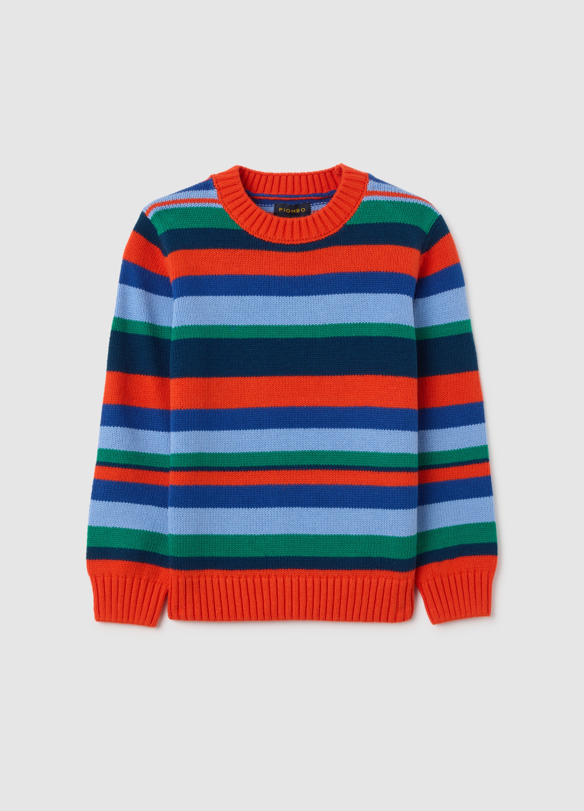 Jersey De Niño De Algodón Puro Multicolor Ajuste Regular, Niño, Azul/rojo, Talla: 4