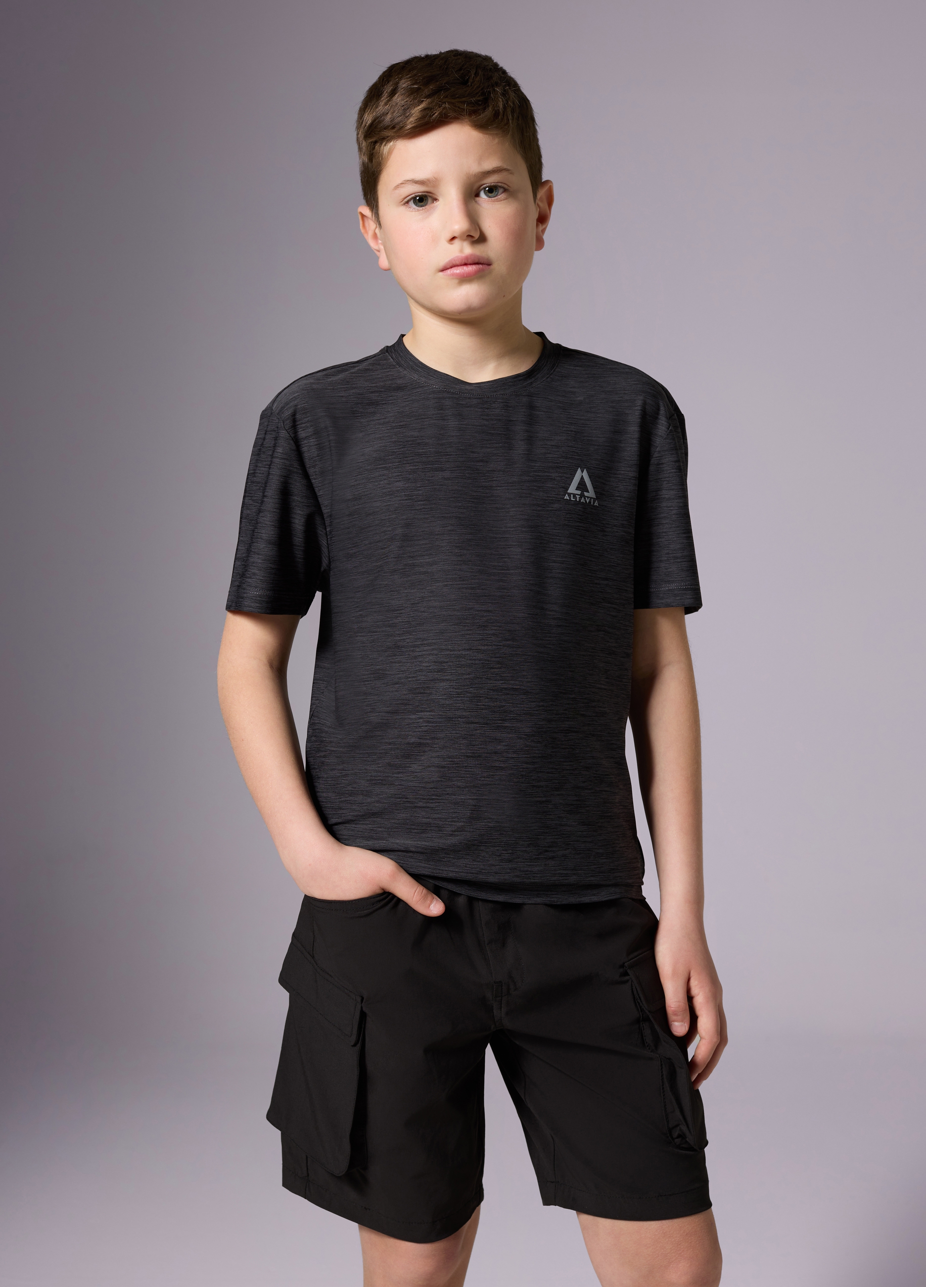 OVS, T-shirt In Tessuto Tecnico Altavia With Deborah Compagnoni, Bambino, Grigio, Taglia: 10-11