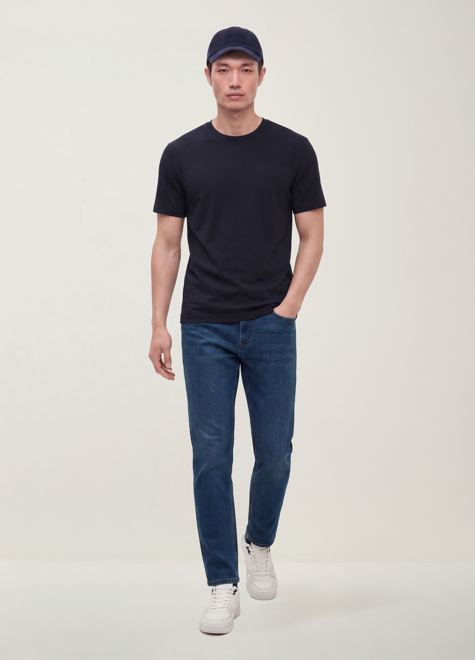 REPUBLIC OF DENIM, Jeans Blu Denim In Misto Cotone E Viscosa Slim Fit, Uomo, Blu, Taglia: 44
